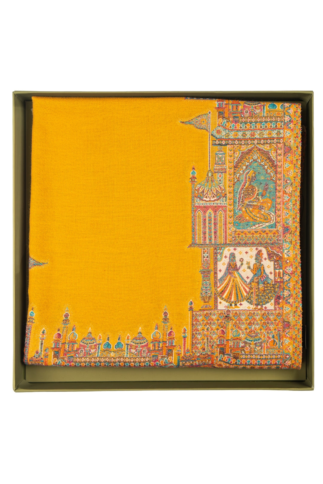 Taroob Gift Set of Unisex Mughal Darbar Kaan Stole for Him or Her