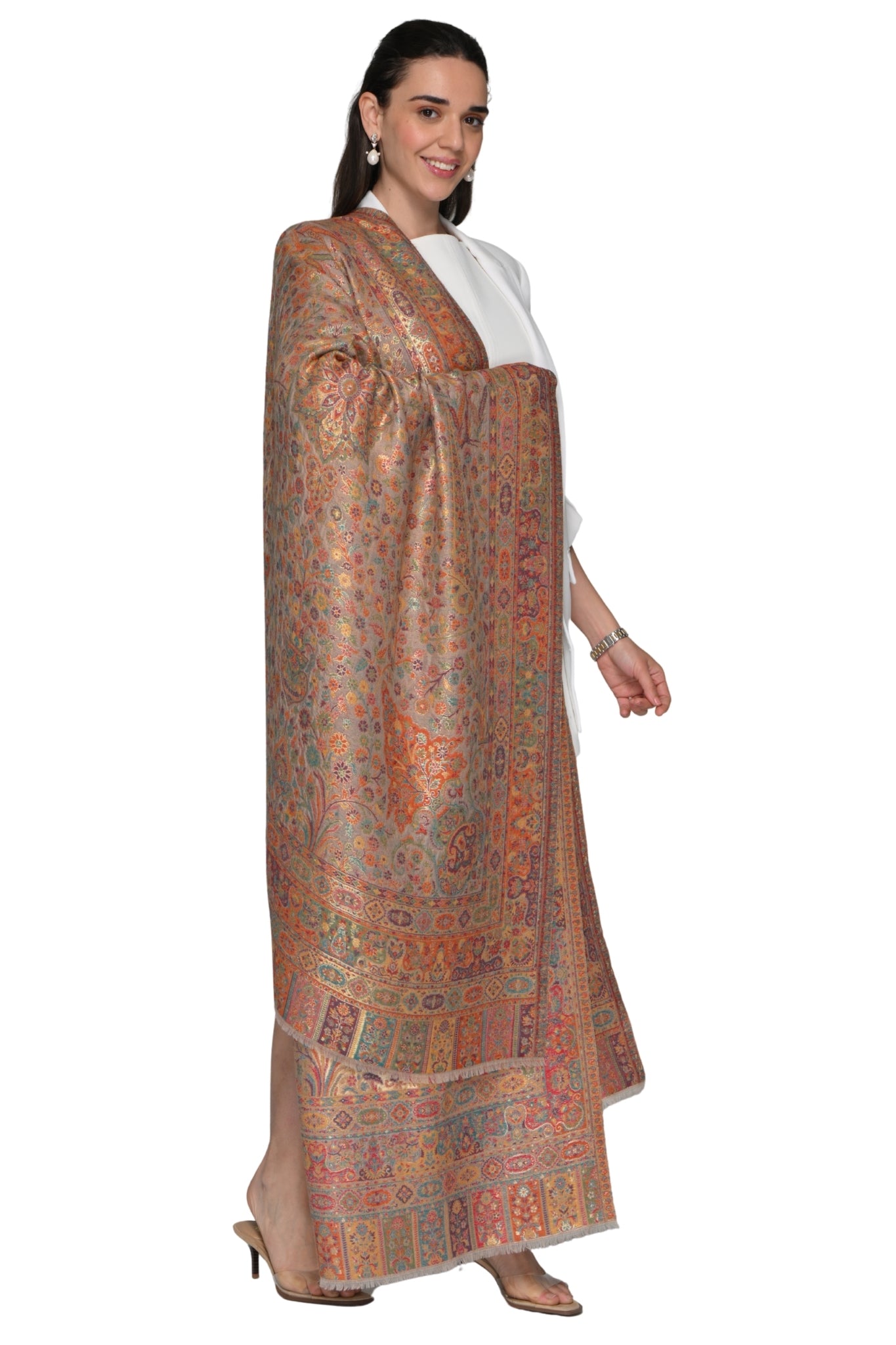 Taroob Maharaj Darbar Resham Shawl