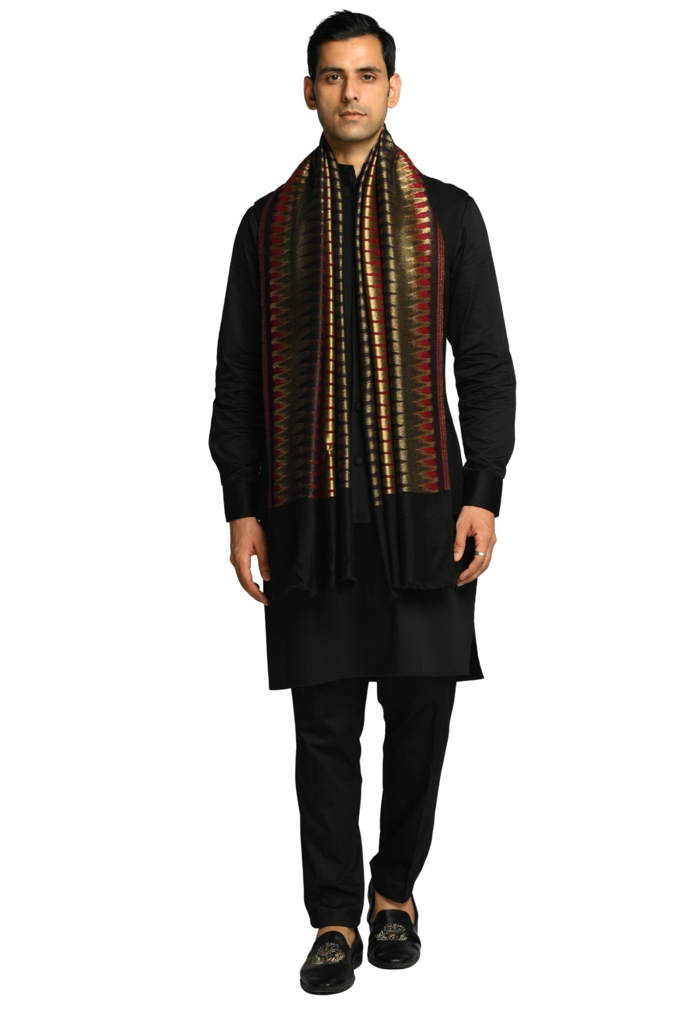 Taroob Resham Ikat Stole