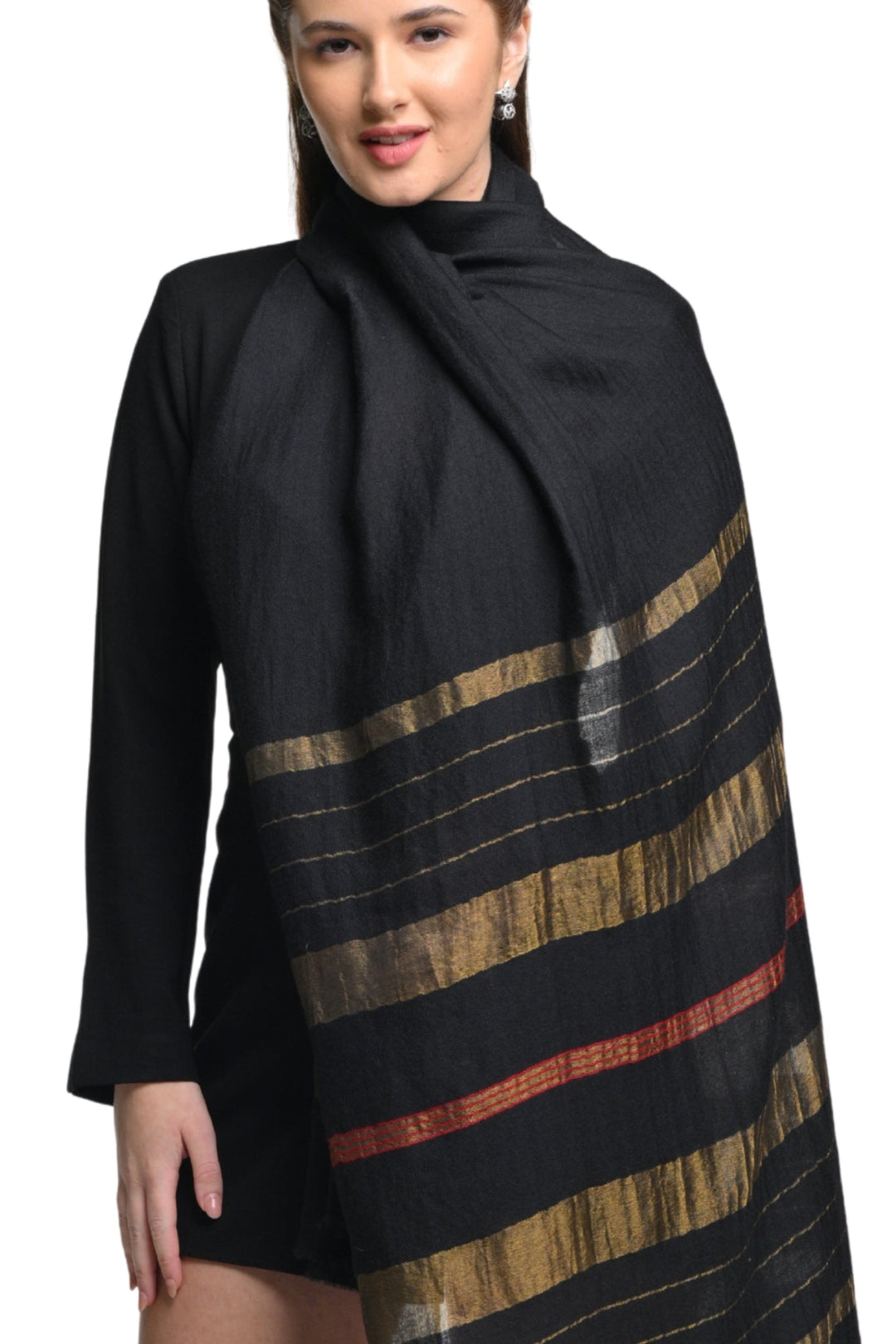 Taroob Pure Pashmina Zari Stole
