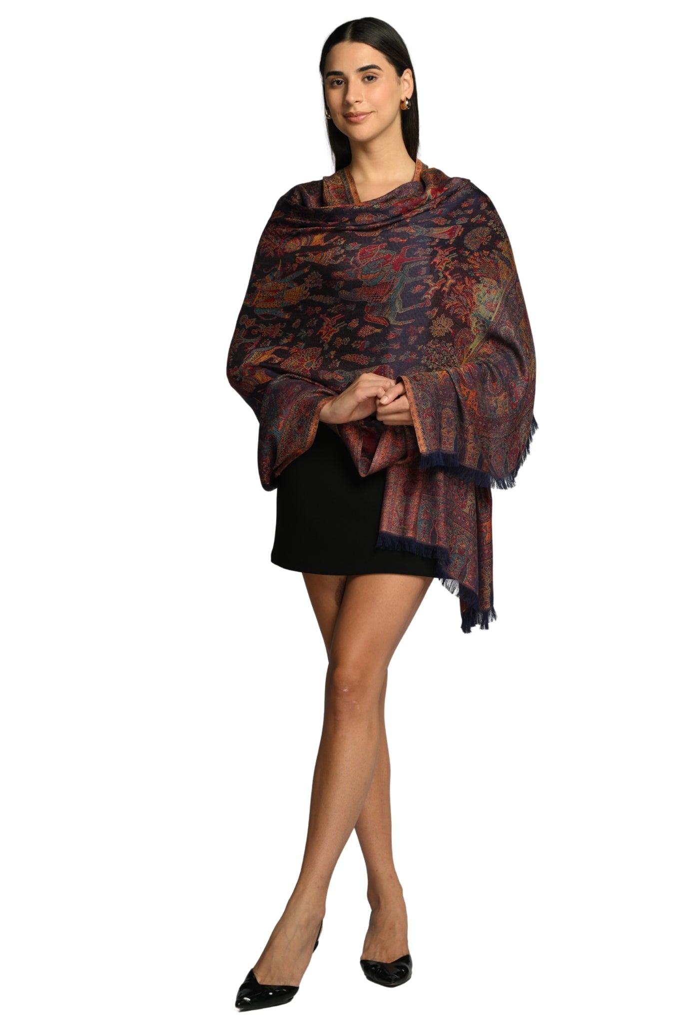 Taroob Noor-e-Darbar Silk Jamawar Shawl