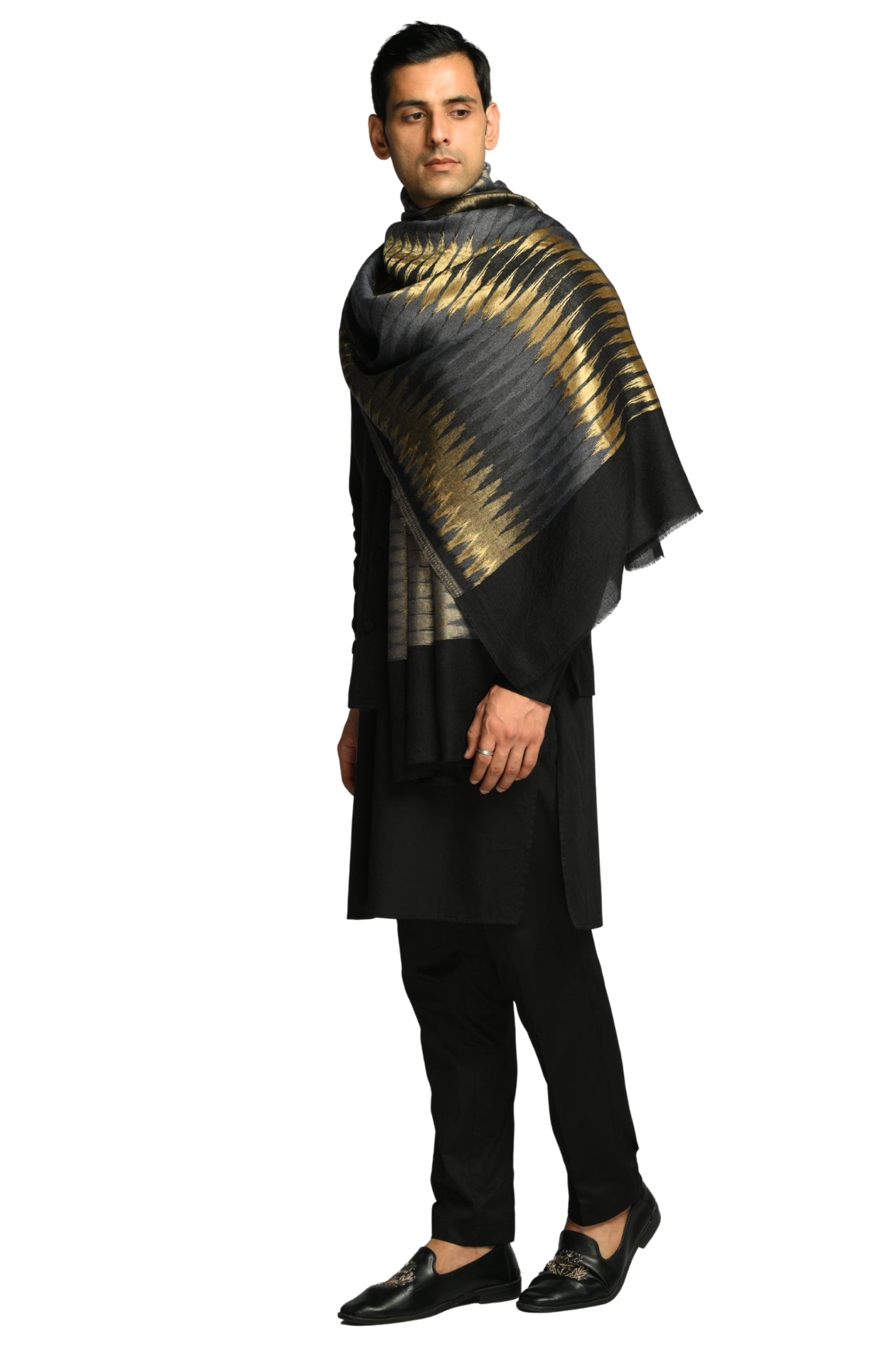 Taroob Resham Ikat Stole