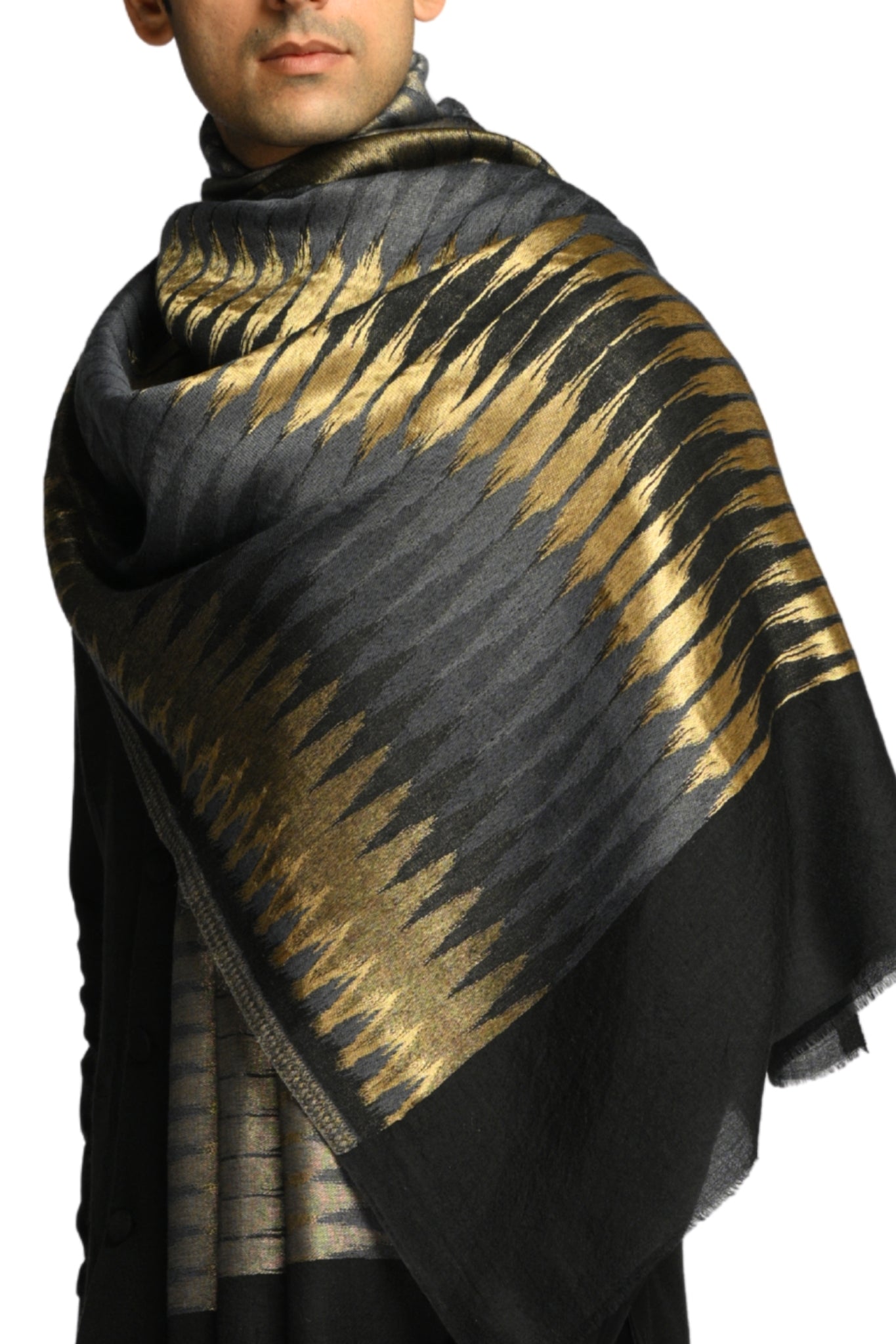 Taroob Resham Ikat Stole