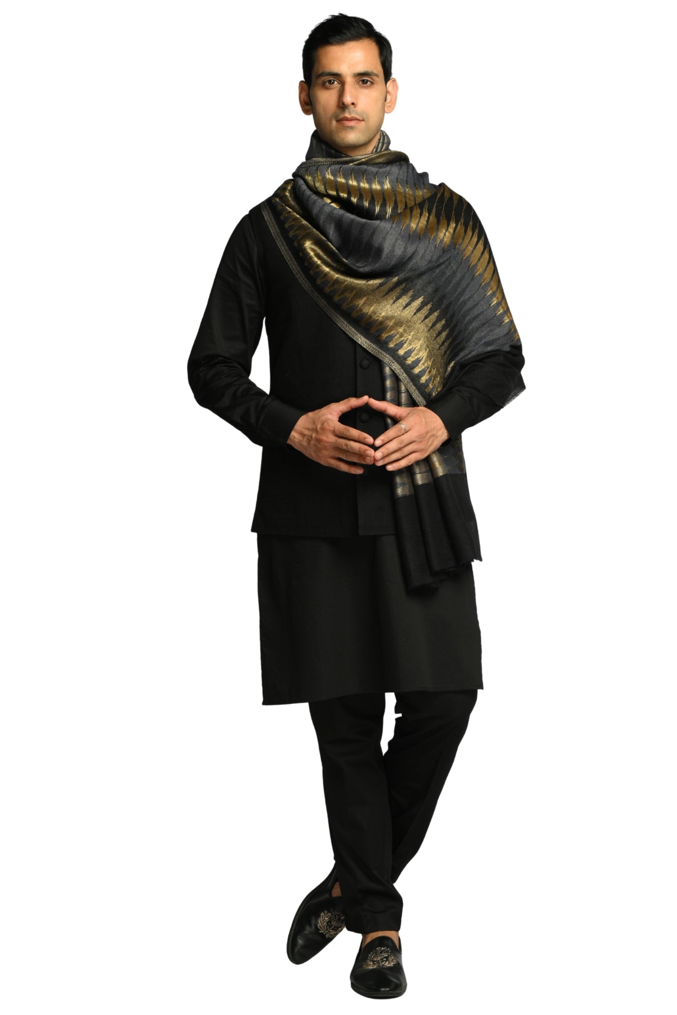 Taroob Resham Ikat Stole