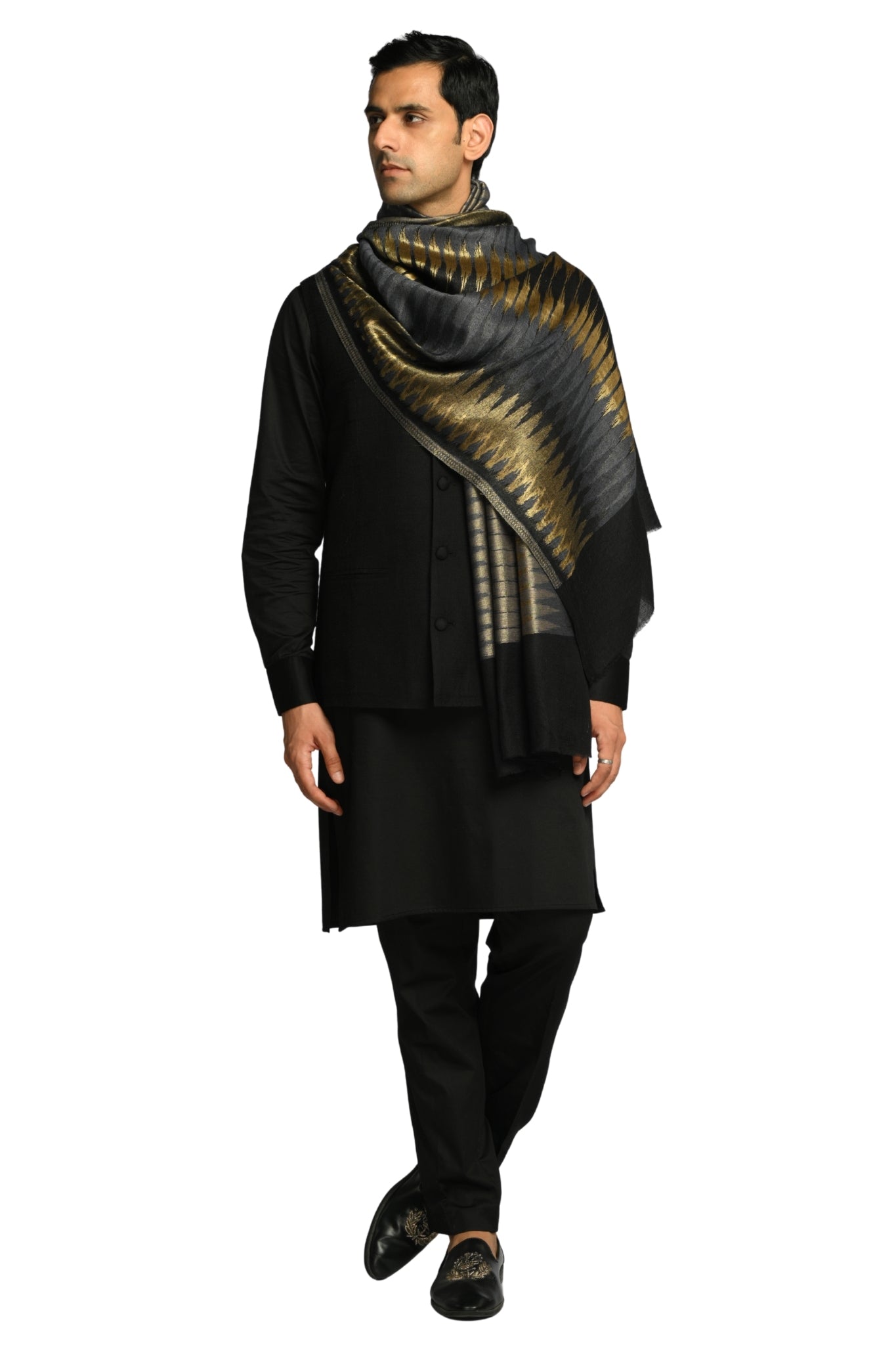 Taroob Resham Ikat Stole