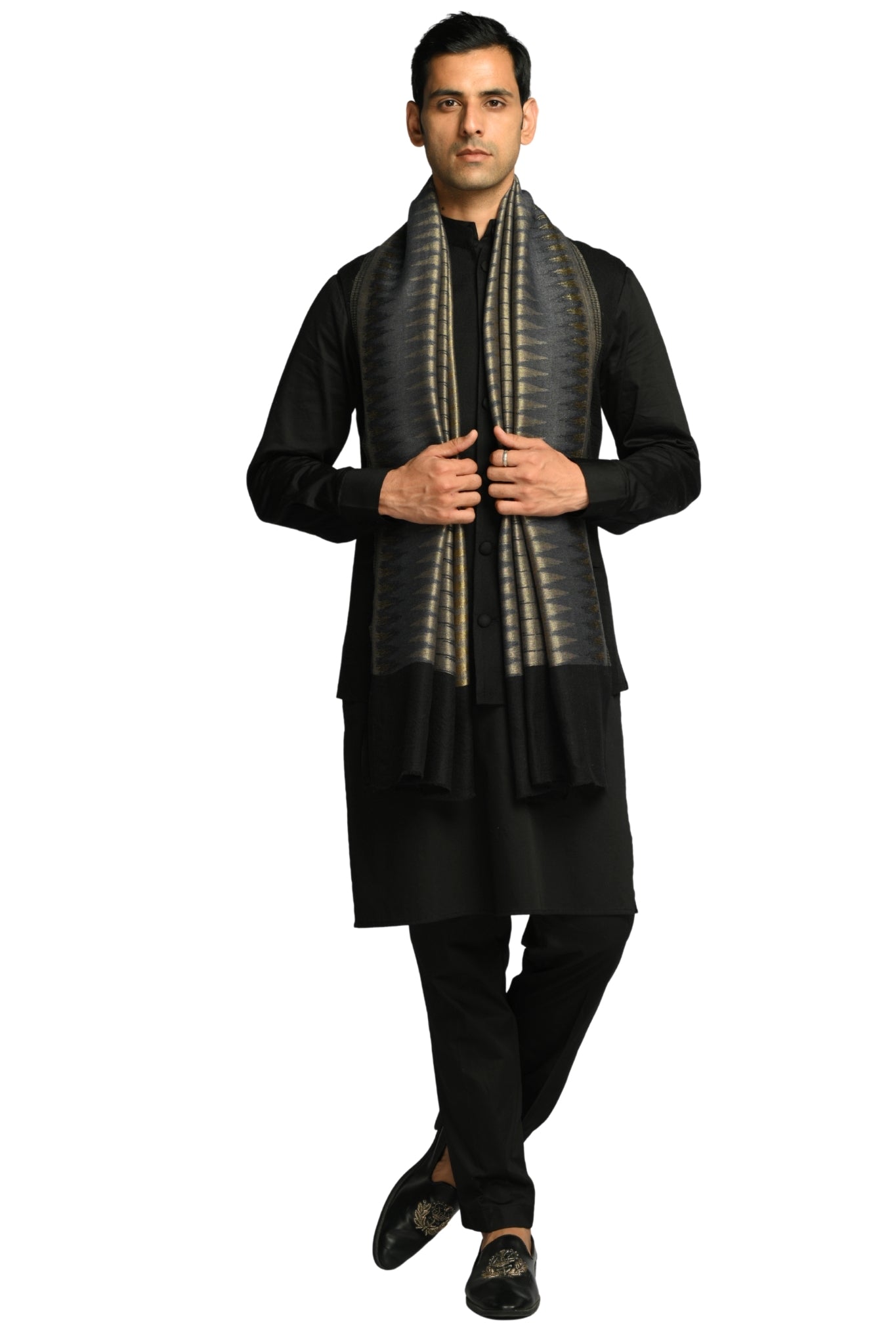 Taroob Resham Ikat Stole