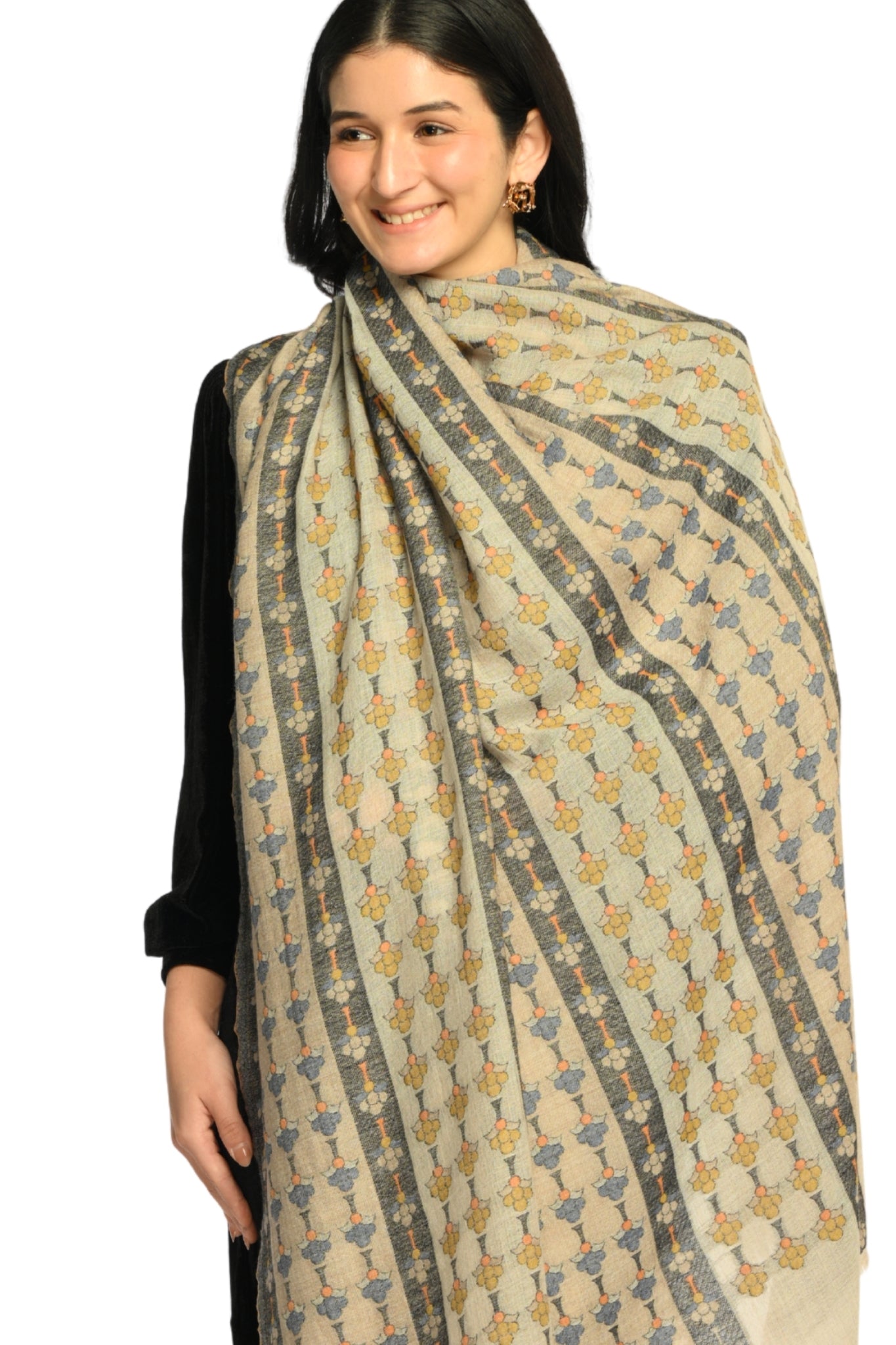 Taroob Kaani Garden Contemporary Shawl