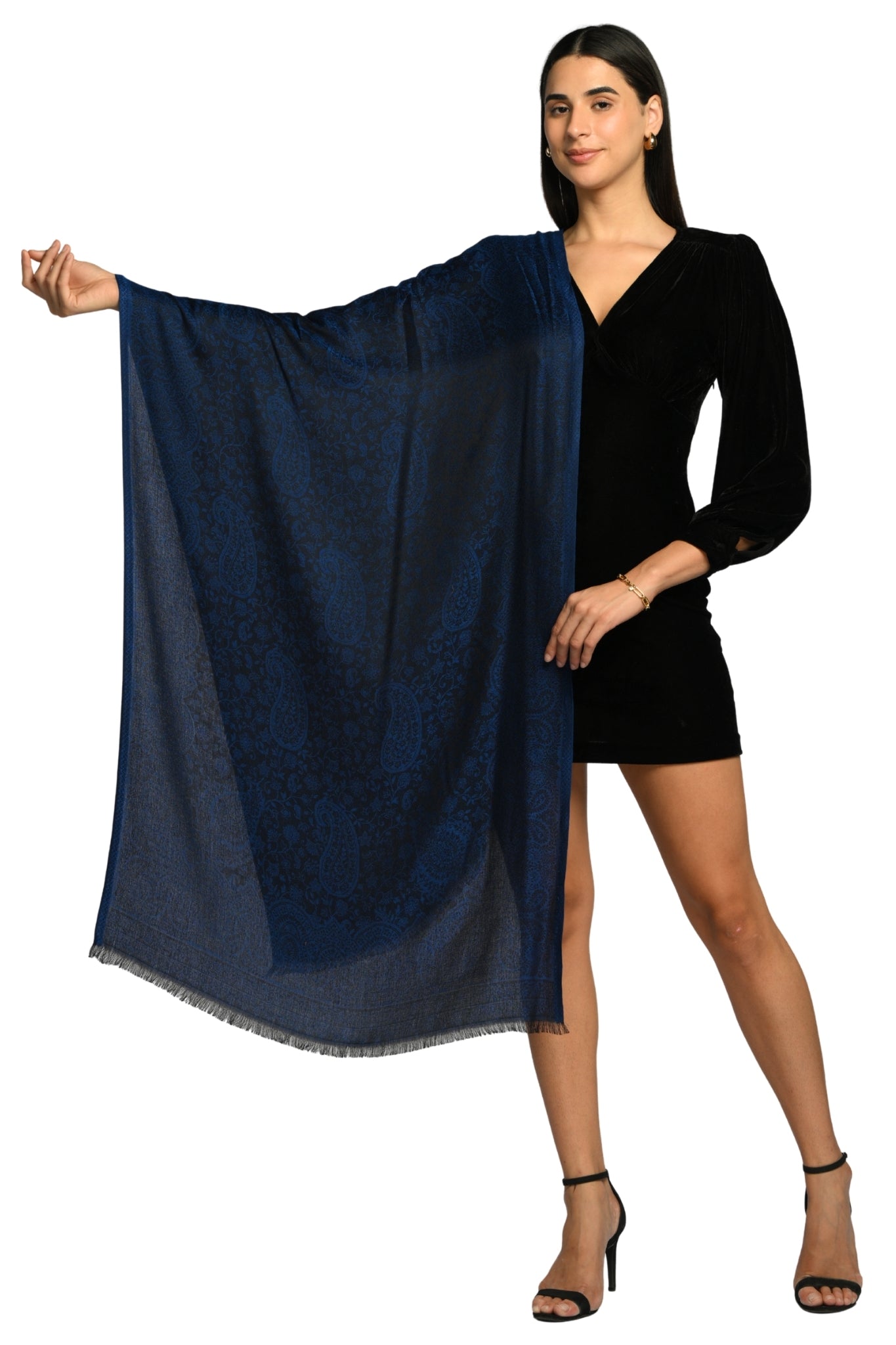 Taroob Fine Weave Silk Jamawar Stole