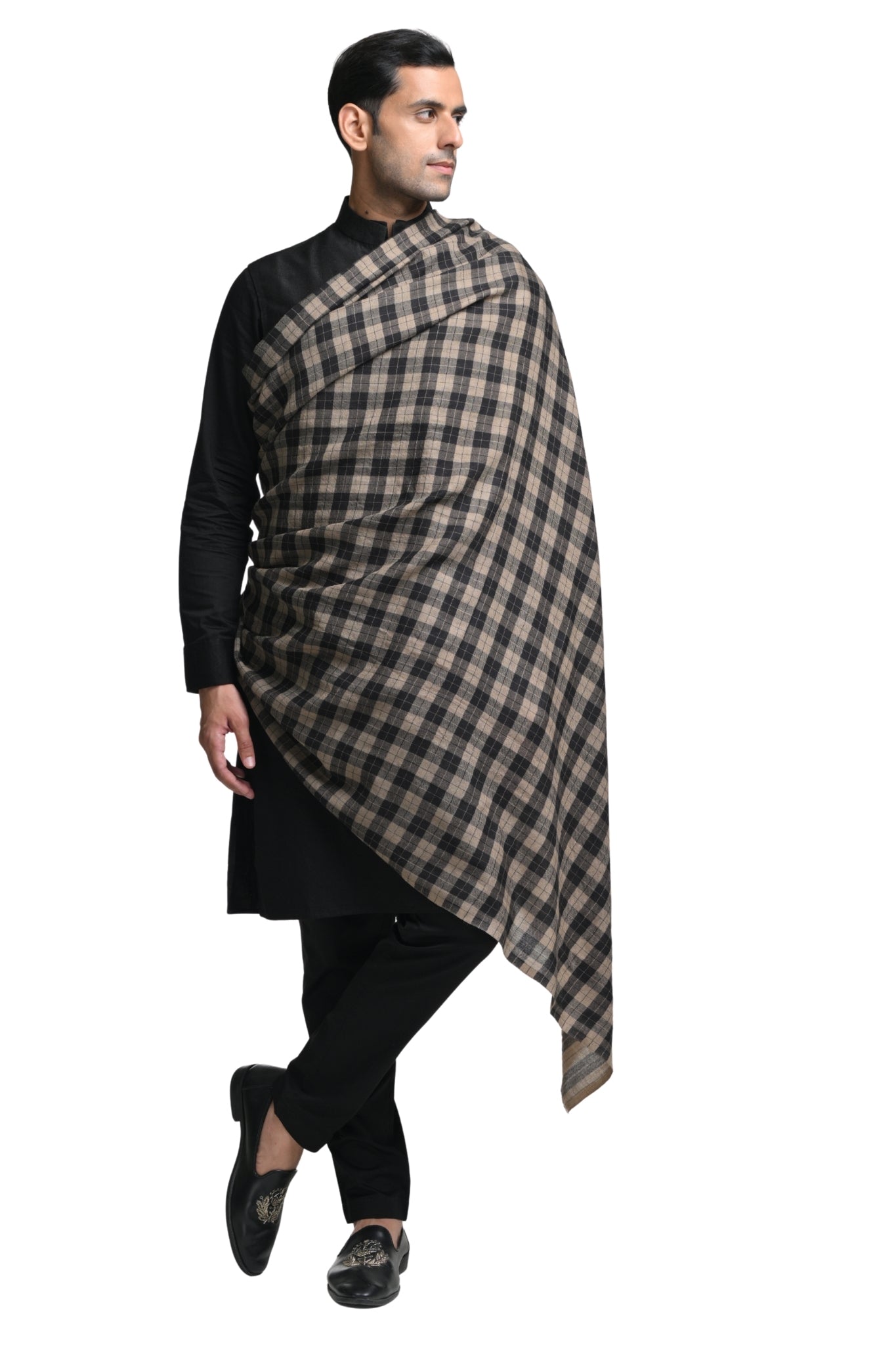 Taroob Fine Merino Wool Checkered Dusala