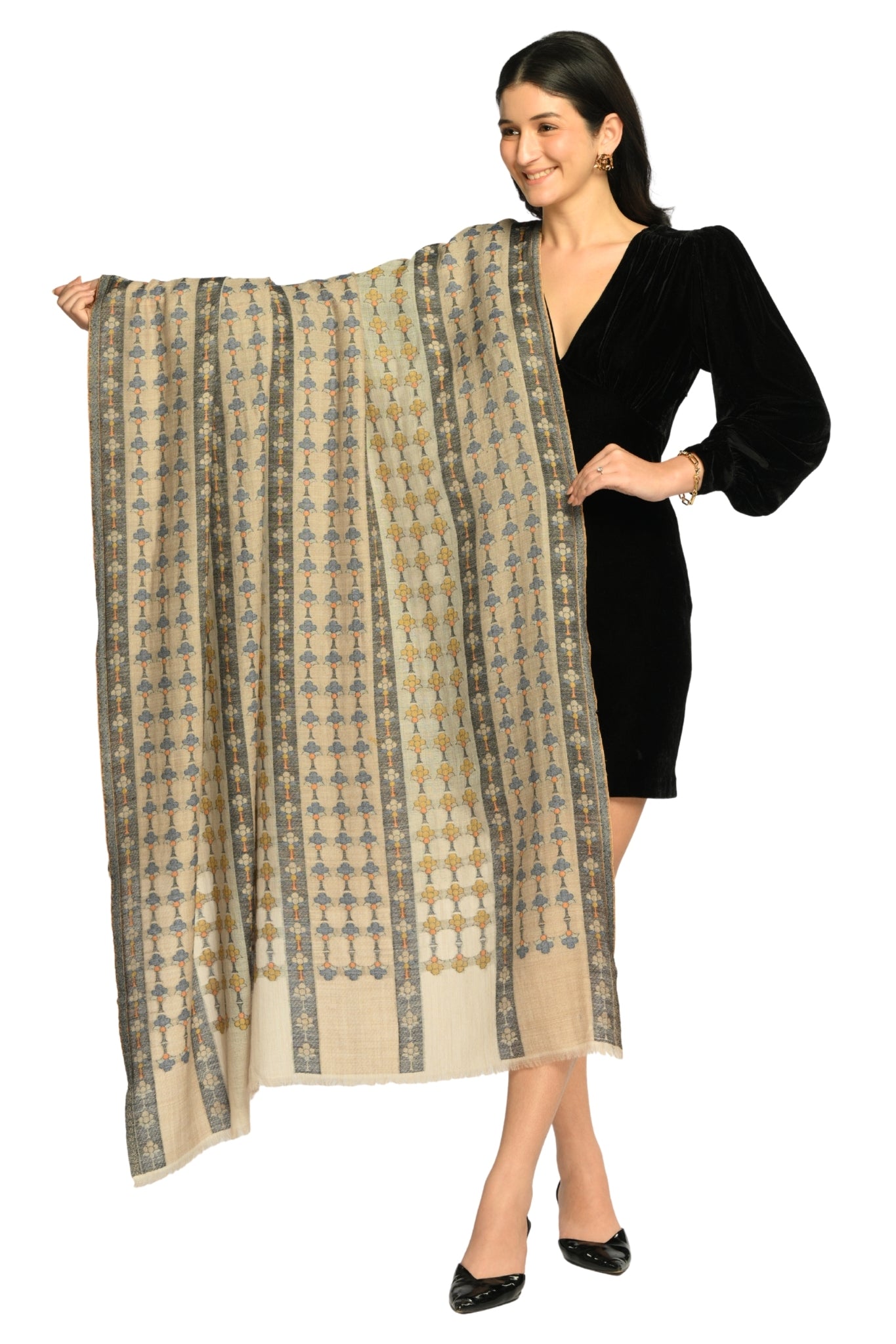 Taroob Kaani Garden Contemporary Shawl