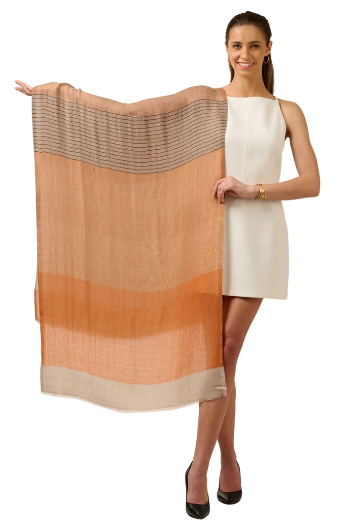 Taroob Gift Set of Unisex Wool Authentic Zari Stole for Him or Her