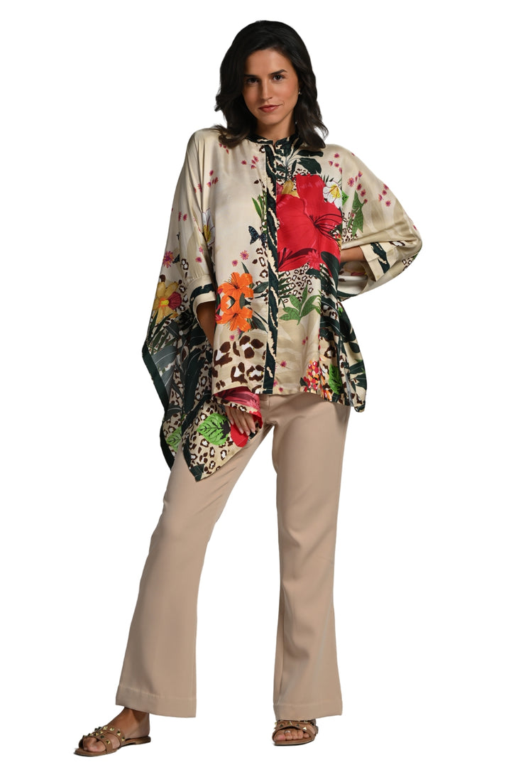 Taroob Jungle Rhapsody Silk Shirt