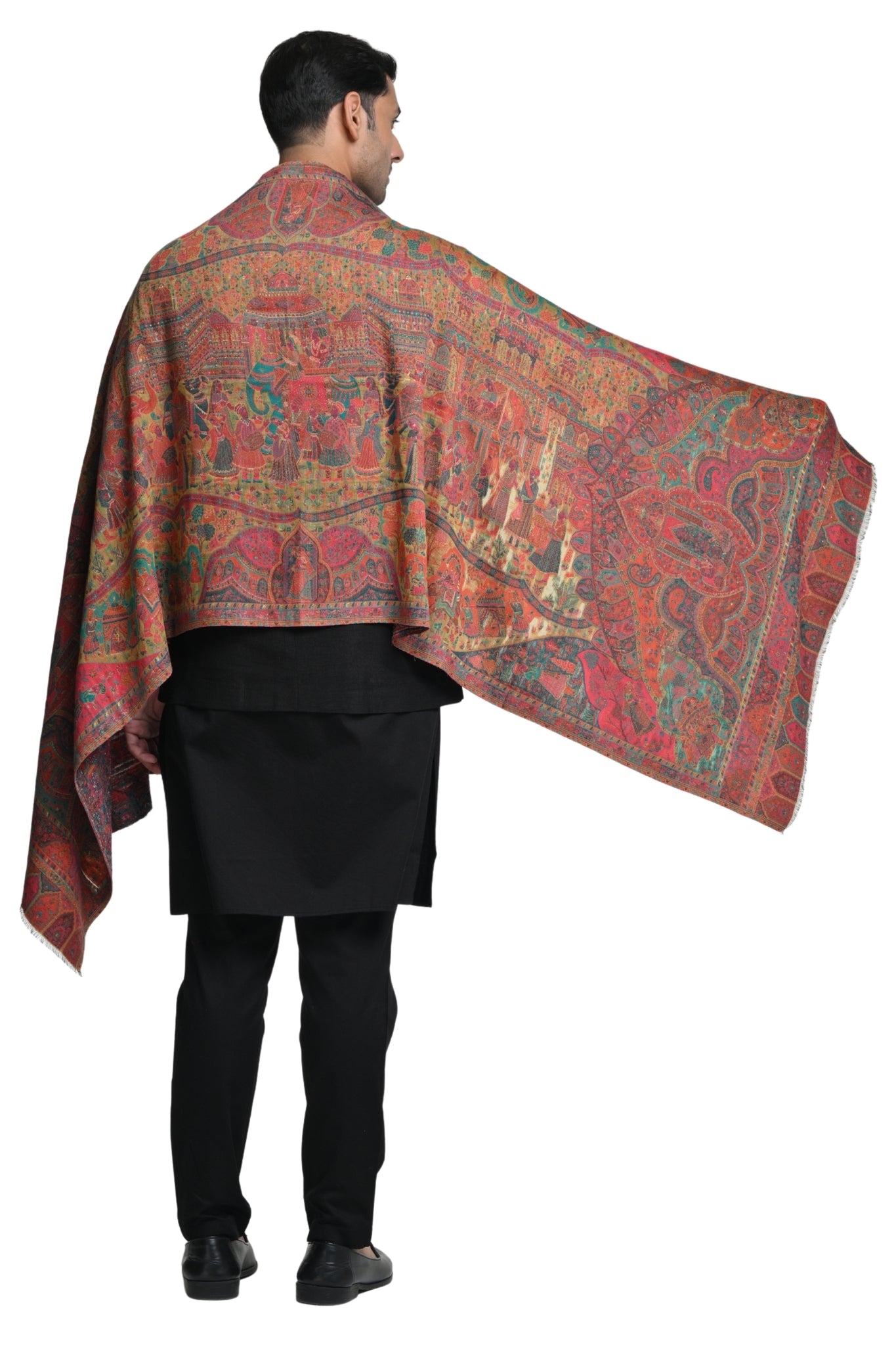 Taroob Royal Raj-Baraat Wool Kaani Stole