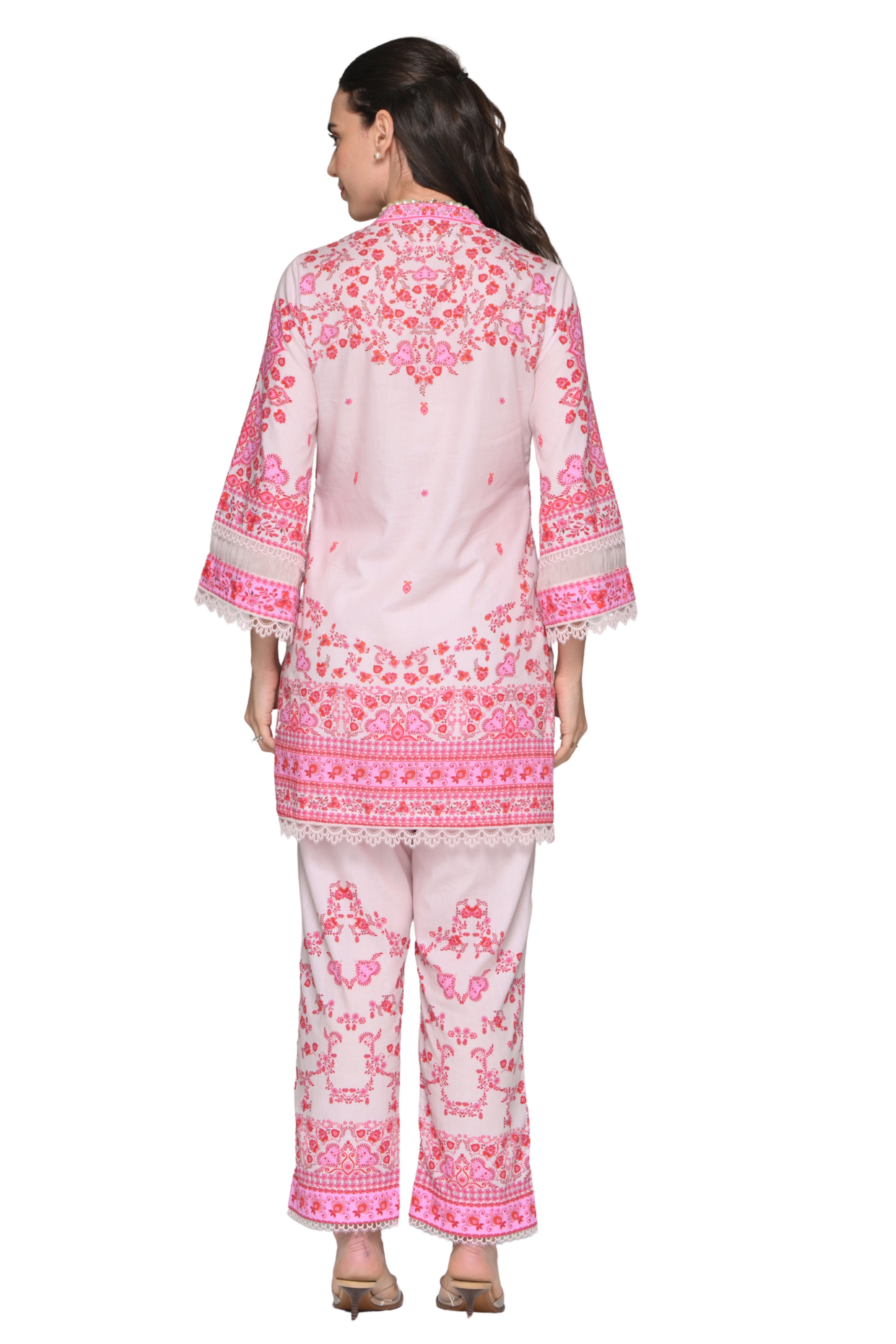 Taroob Whispering Petals Cotton Kurta Set