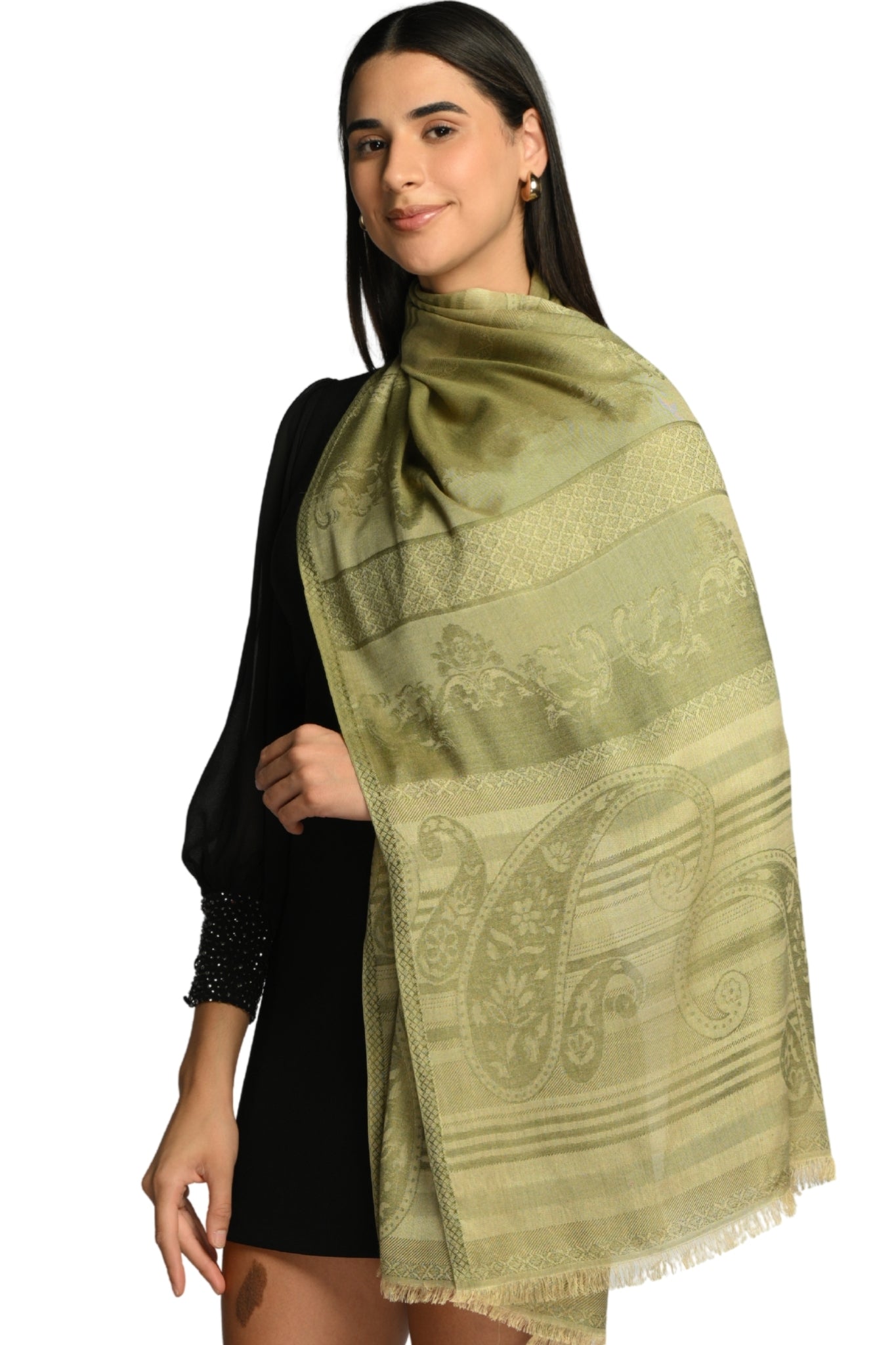 Taroob Signature Jamawar Silk Stole