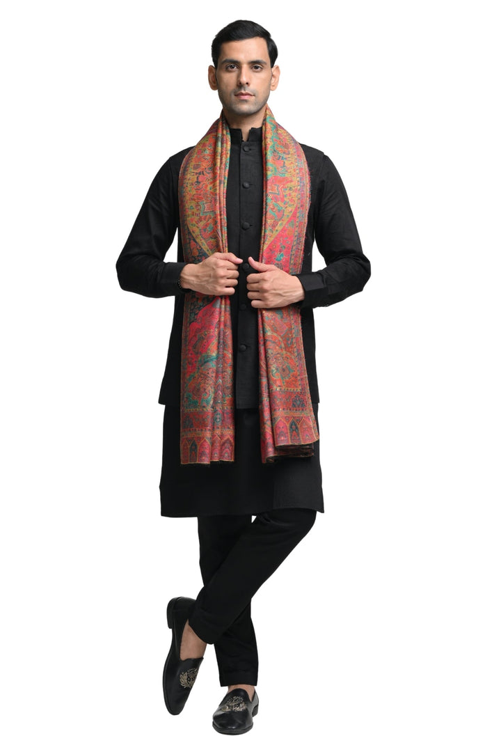 Taroob Royal Raj-Baraat Wool Kaani Stole