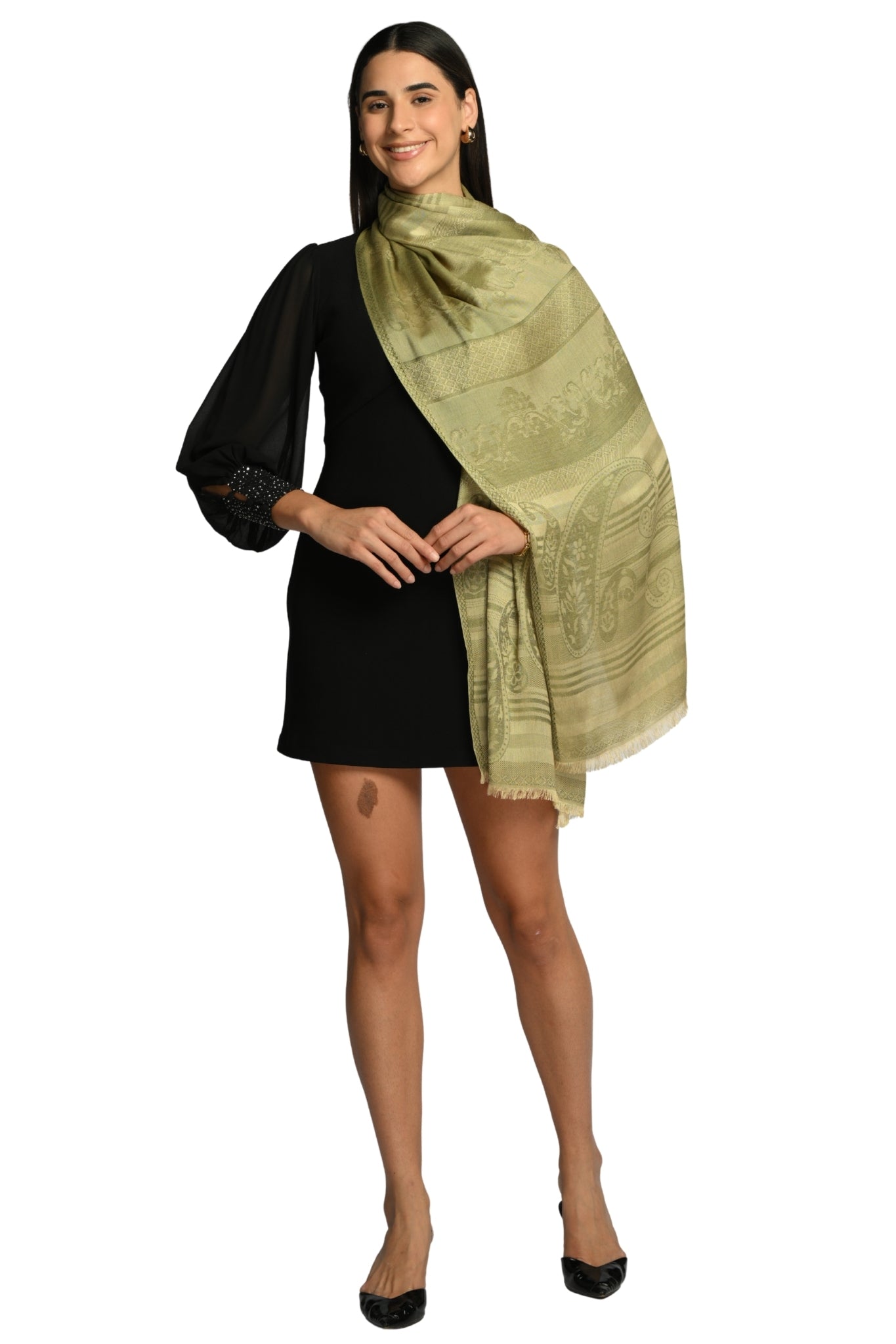 Taroob Signature Jamawar Silk Stole