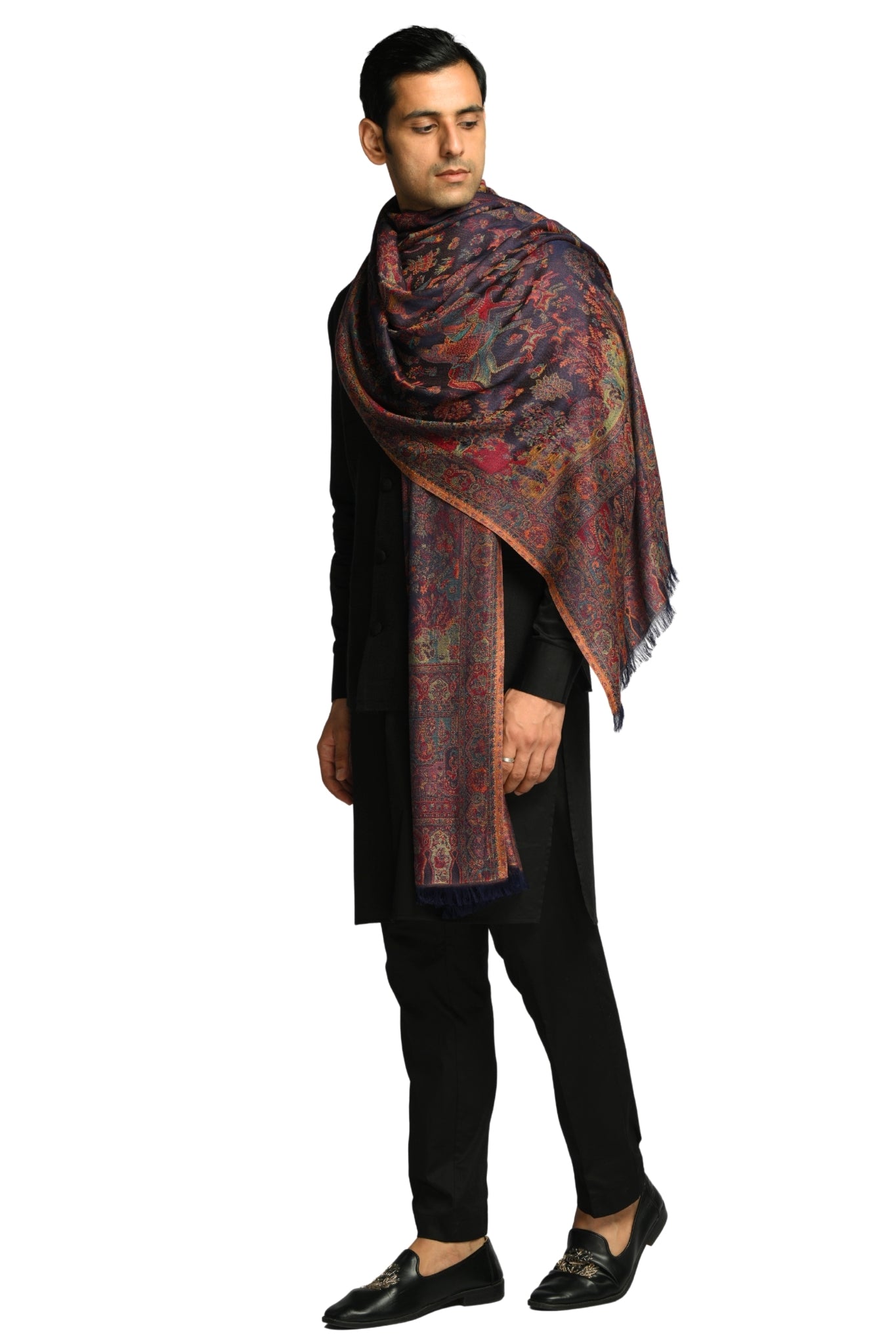 Taroob Noor-e-Darbar Silk Jamawar Shawl