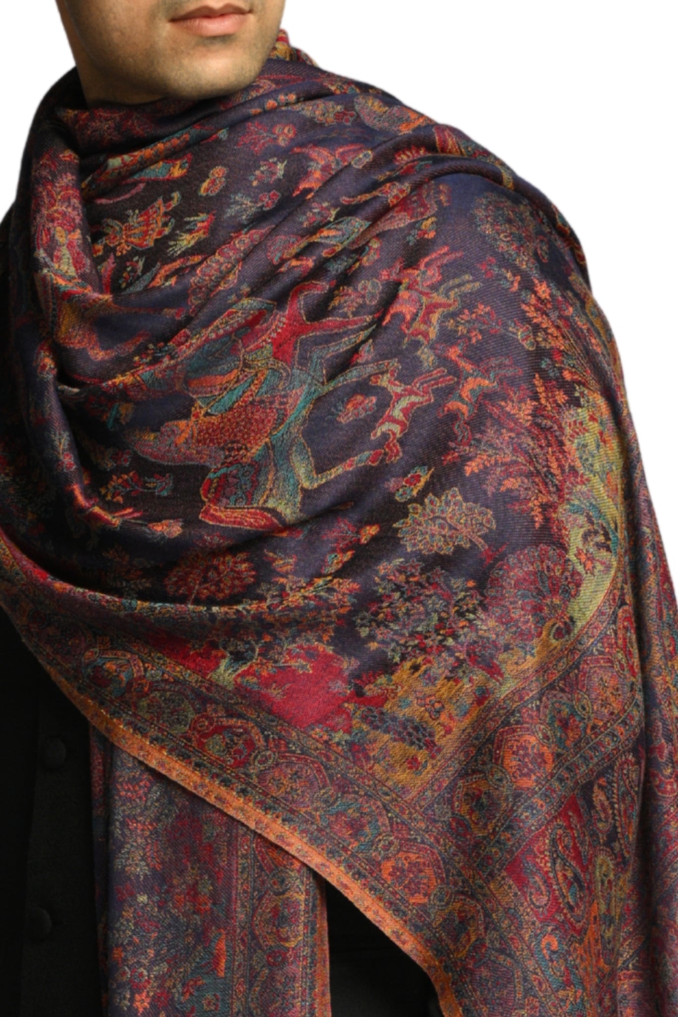 Taroob Noor-e-Darbar Silk Jamawar Shawl