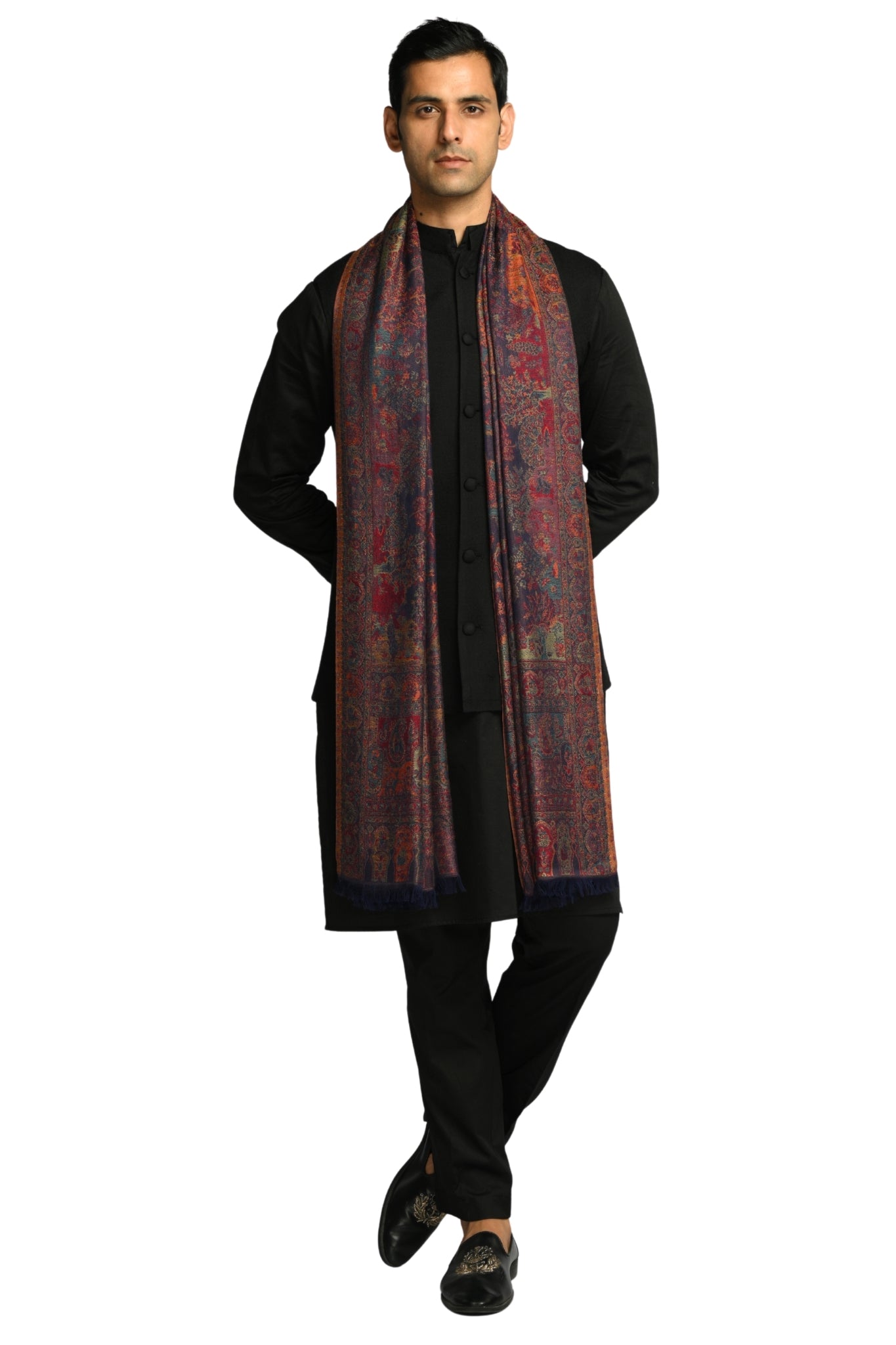 Taroob Noor-e-Darbar Silk Jamawar Shawl