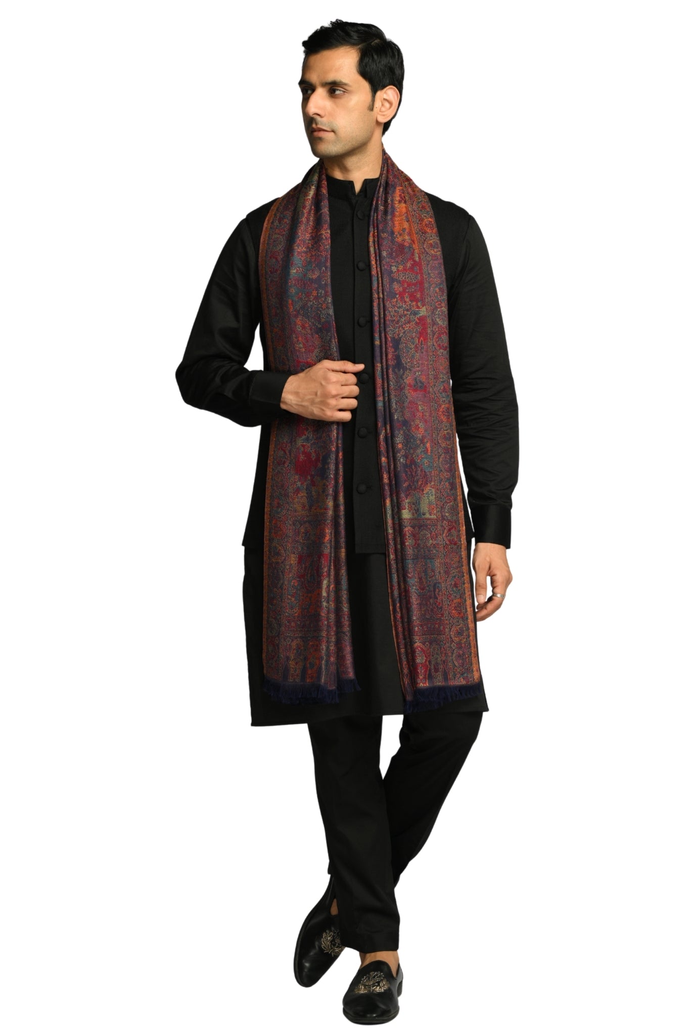 Taroob Noor-e-Darbar Silk Jamawar Shawl
