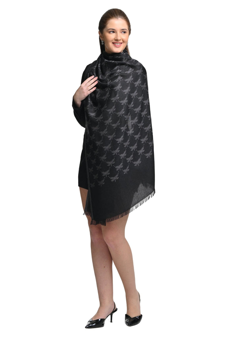 Taroob Monogram Jacquard Stole