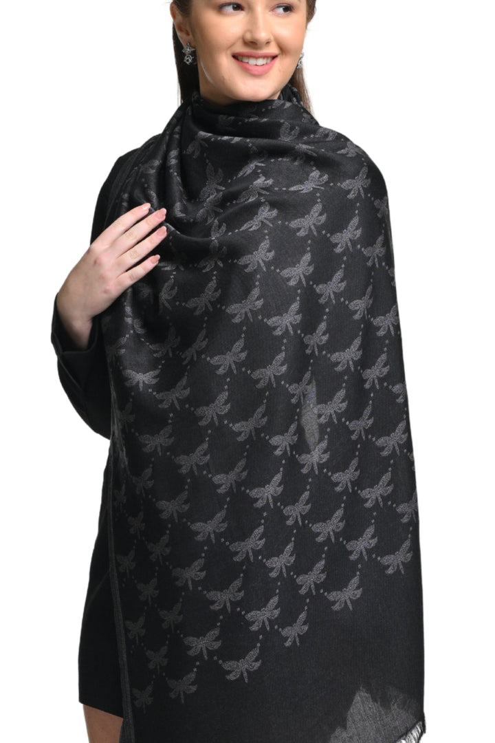 Taroob Monogram Jacquard Stole