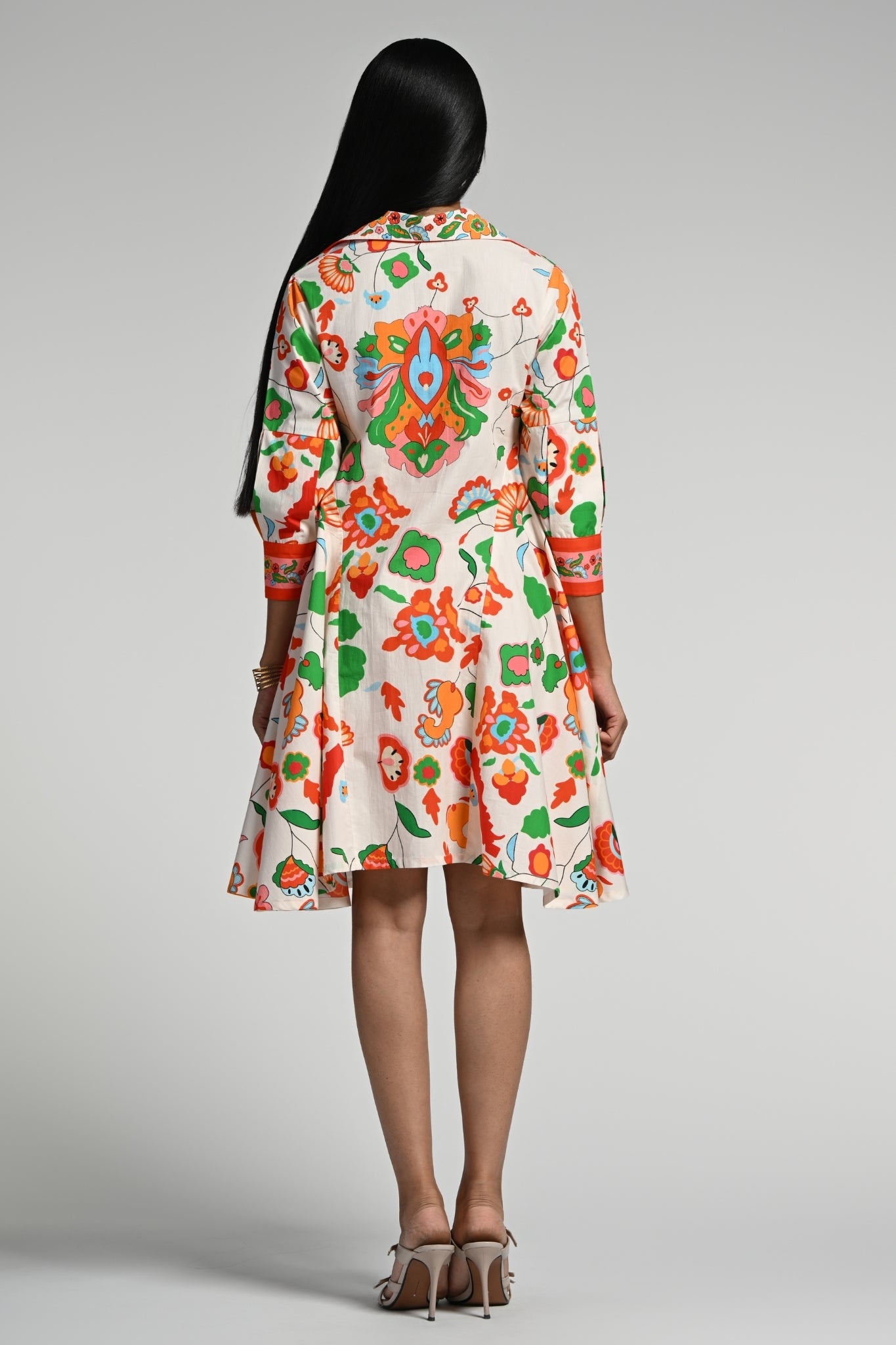 Taroob Floral Utopia Cotton Midi Dress