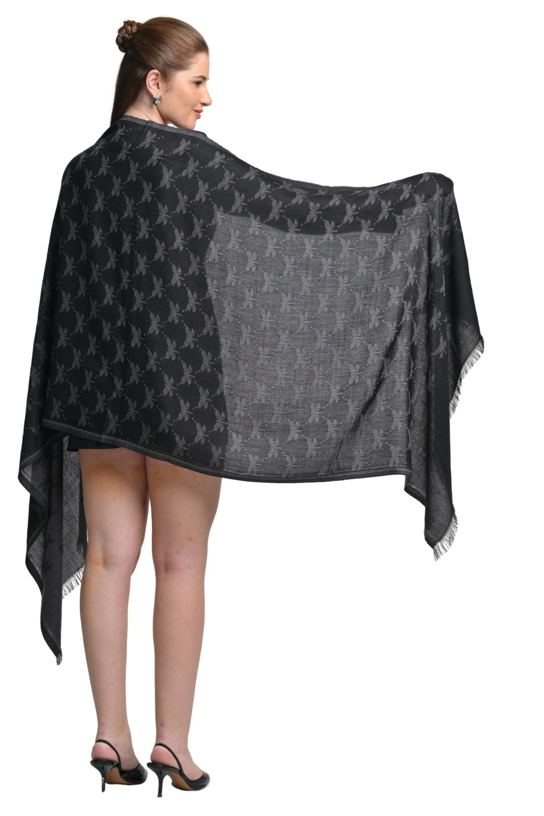 Taroob Monogram Jacquard Stole