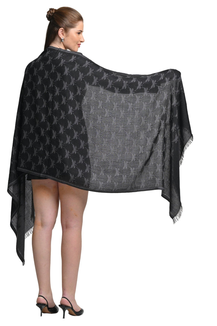 Taroob Monogram Jacquard Stole