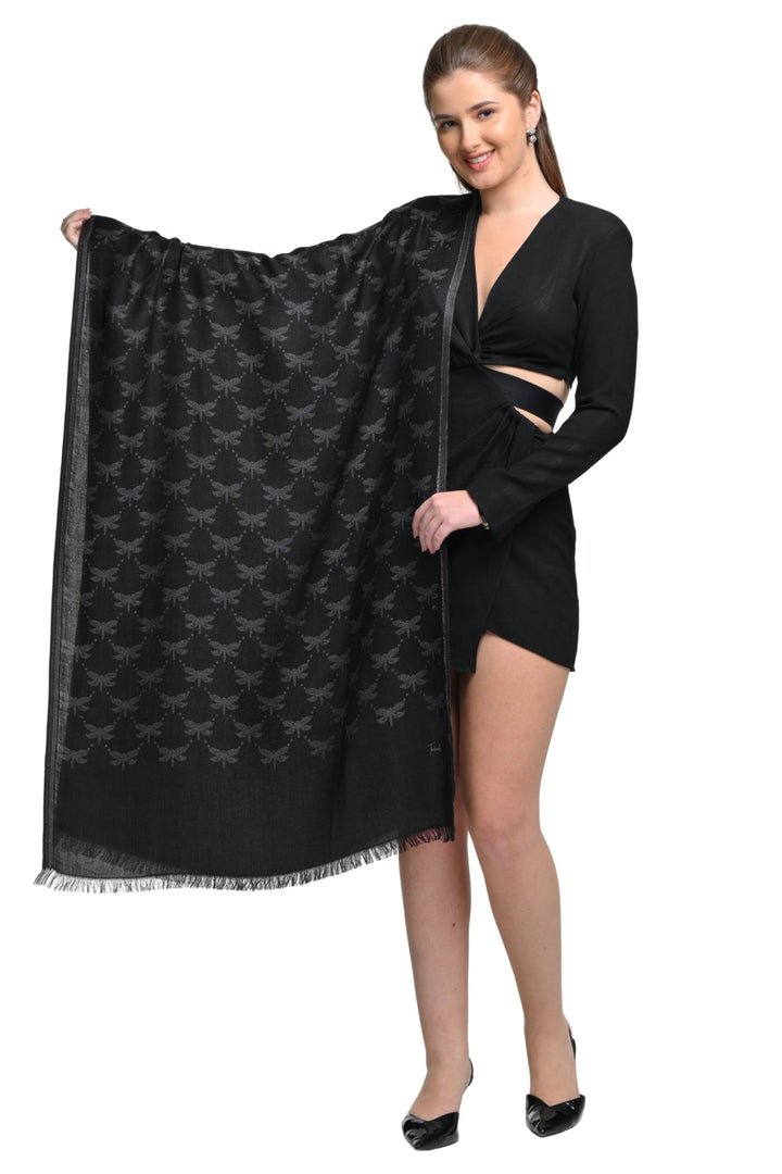 Taroob Monogram Jacquard Stole