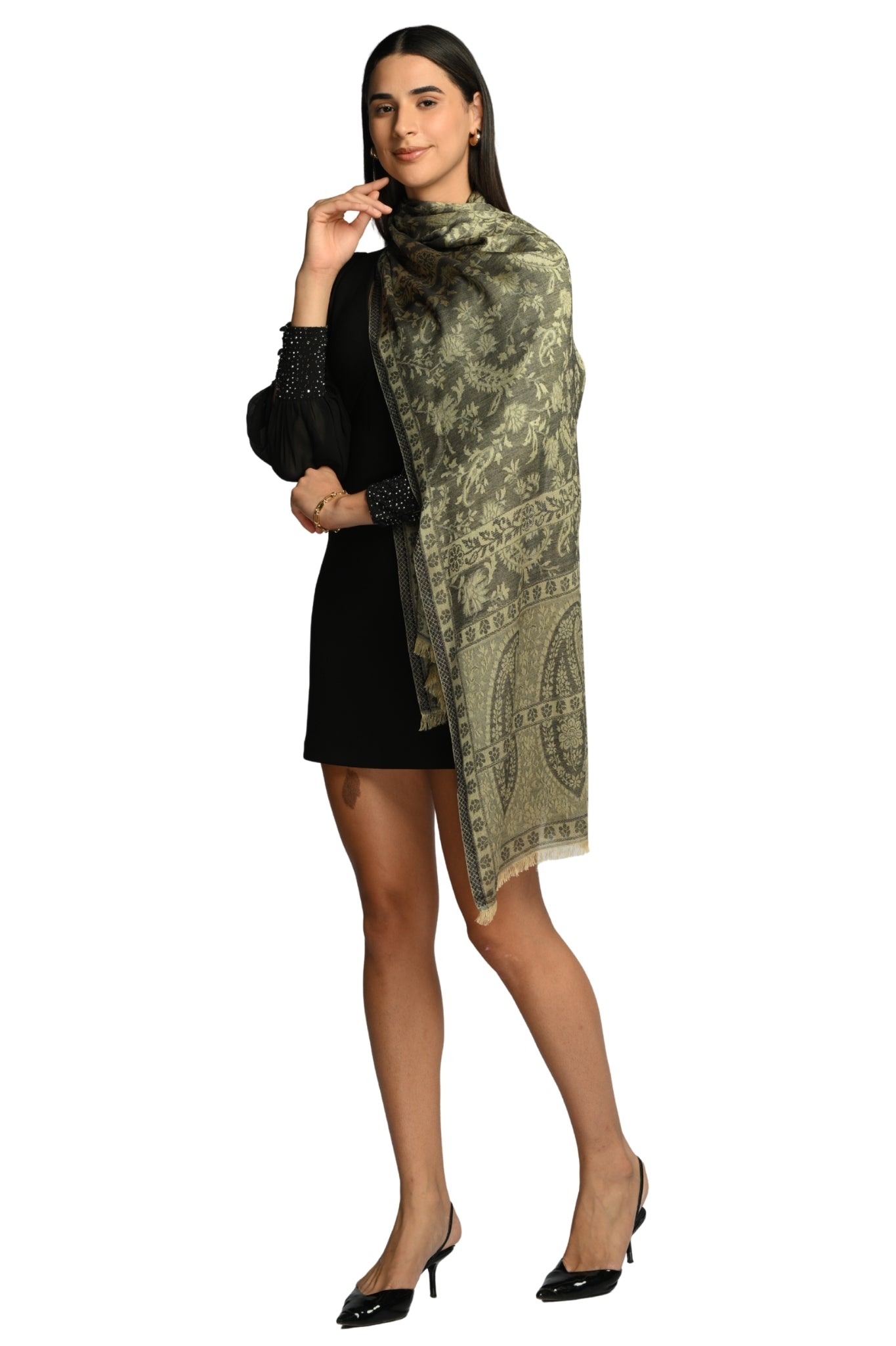 Taroob Heritage Silk Modal Jamawar Stole