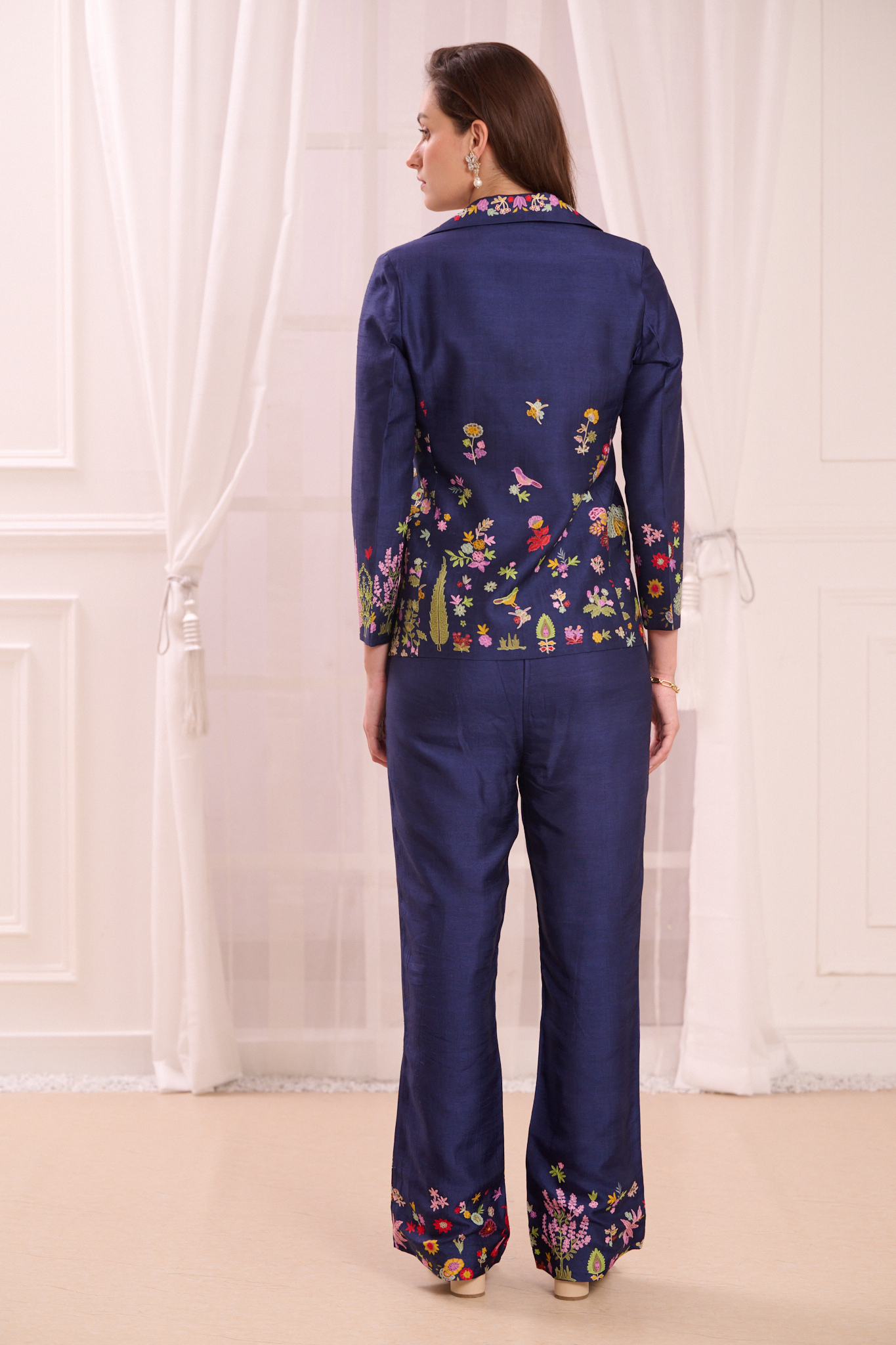 Taroob Nizam Kalamkari Embroidered Co-ord Set