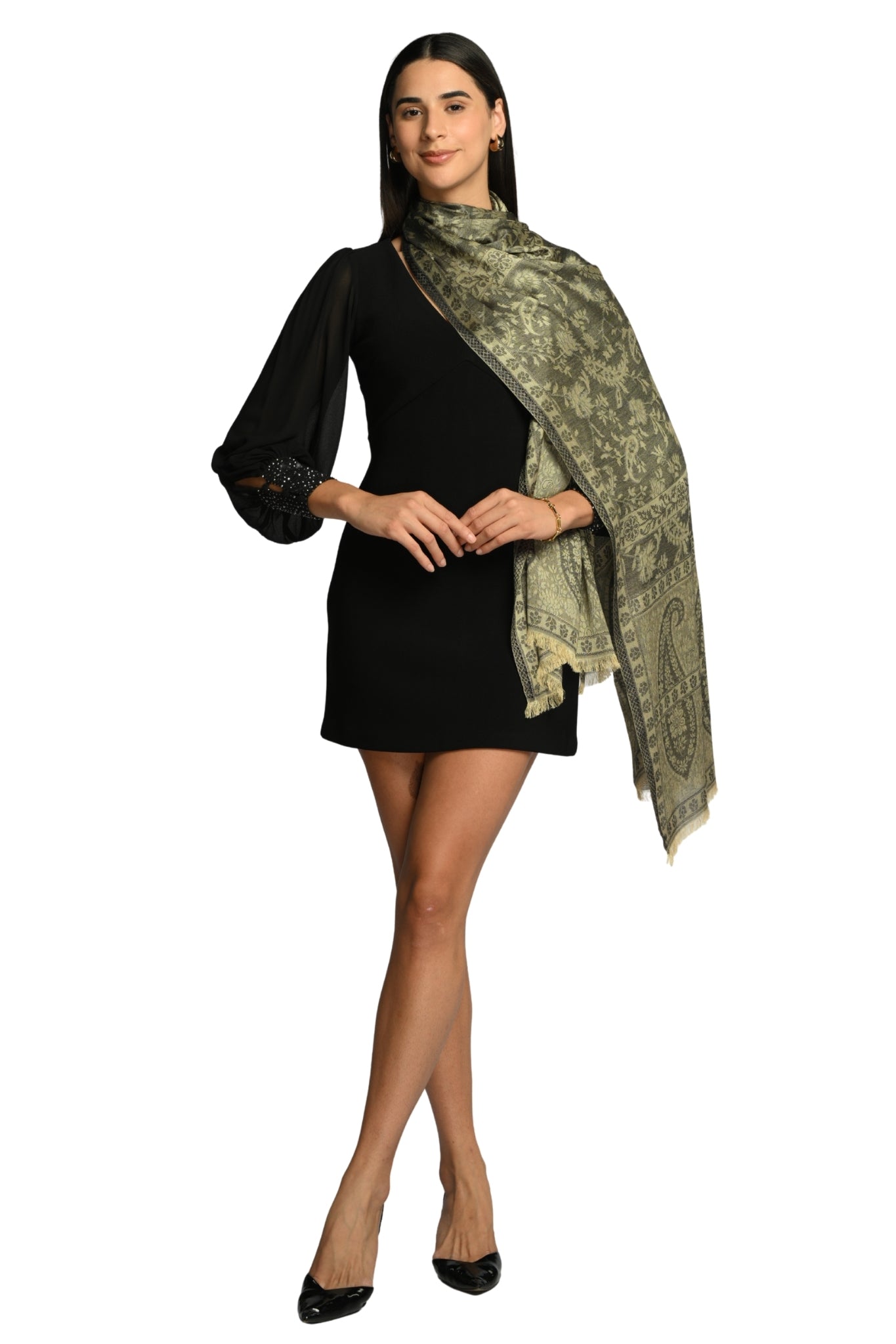 Taroob Heritage Silk Modal Jamawar Stole