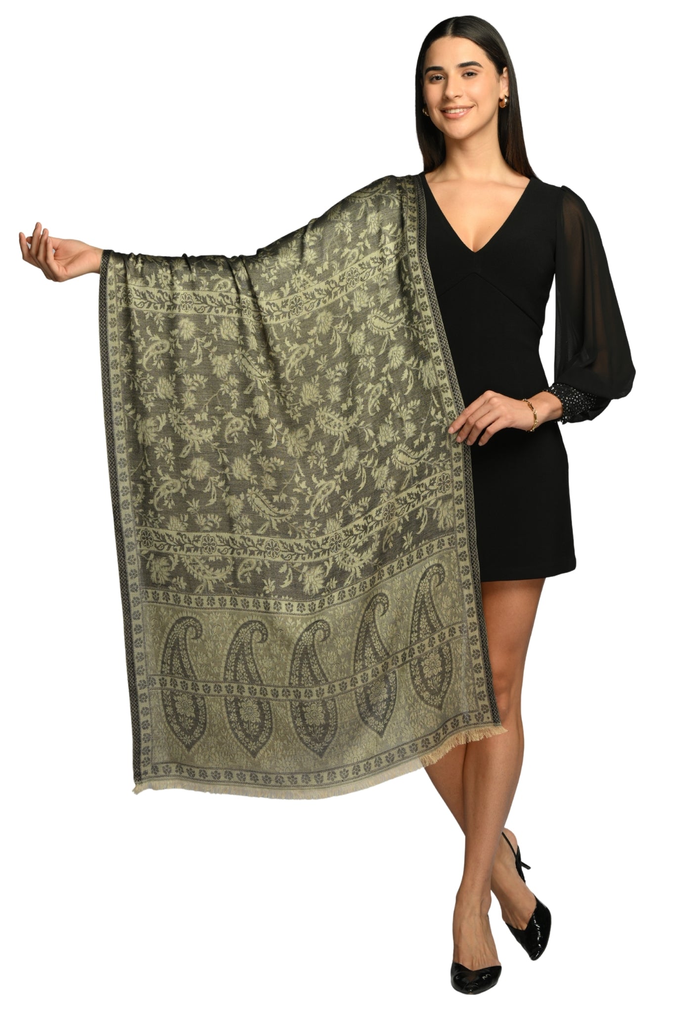 Taroob Heritage Silk Modal Jamawar Stole