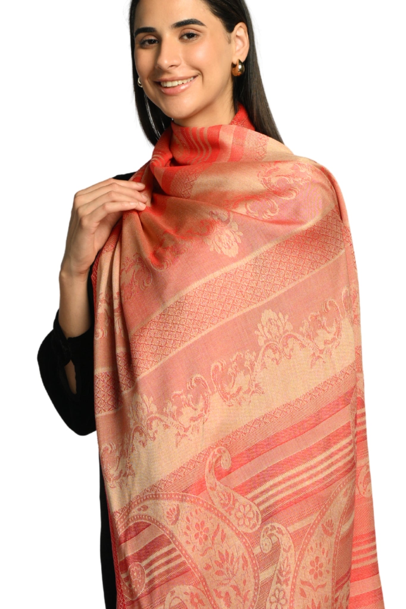 Taroob Signature Jamawar Silk Stole