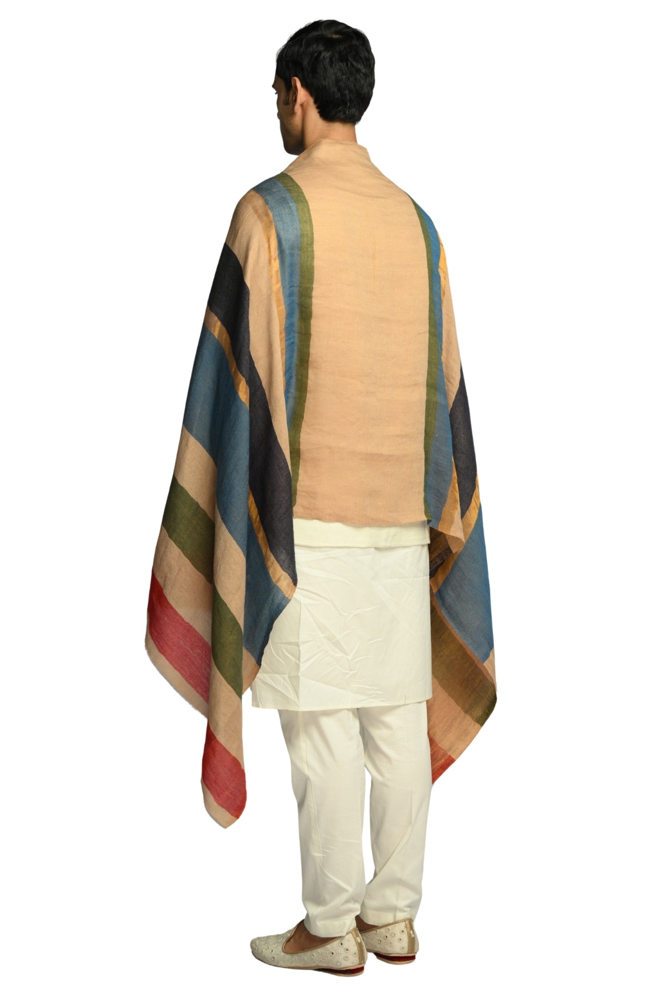 Taroob Radiant Stripe Zari Stole