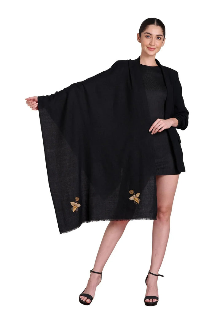 Taroob Couple Gift Set of Embroidered Stole for Her & Jamawar Stole for Him