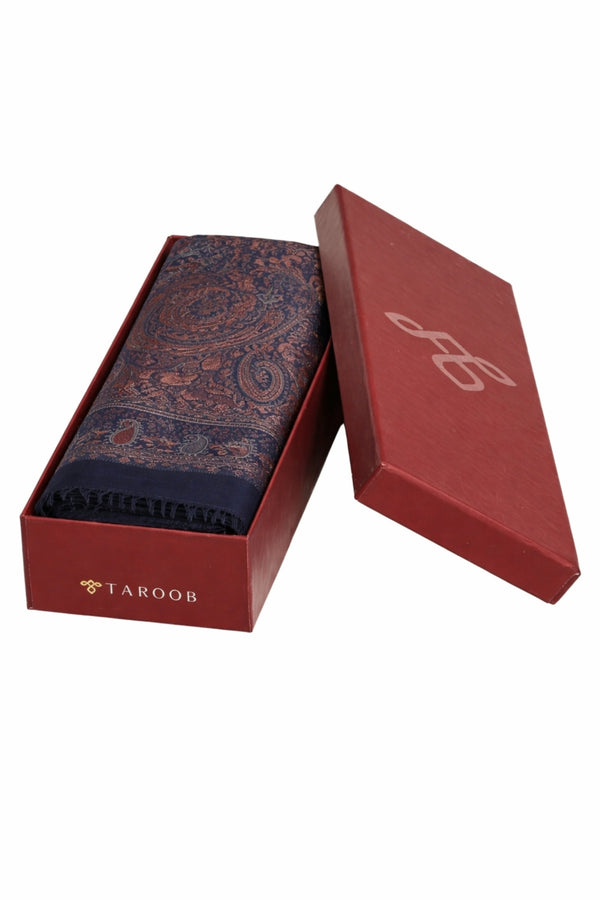 Taroob Gift Set of Unisex Jamawar Shawl for Him or Her