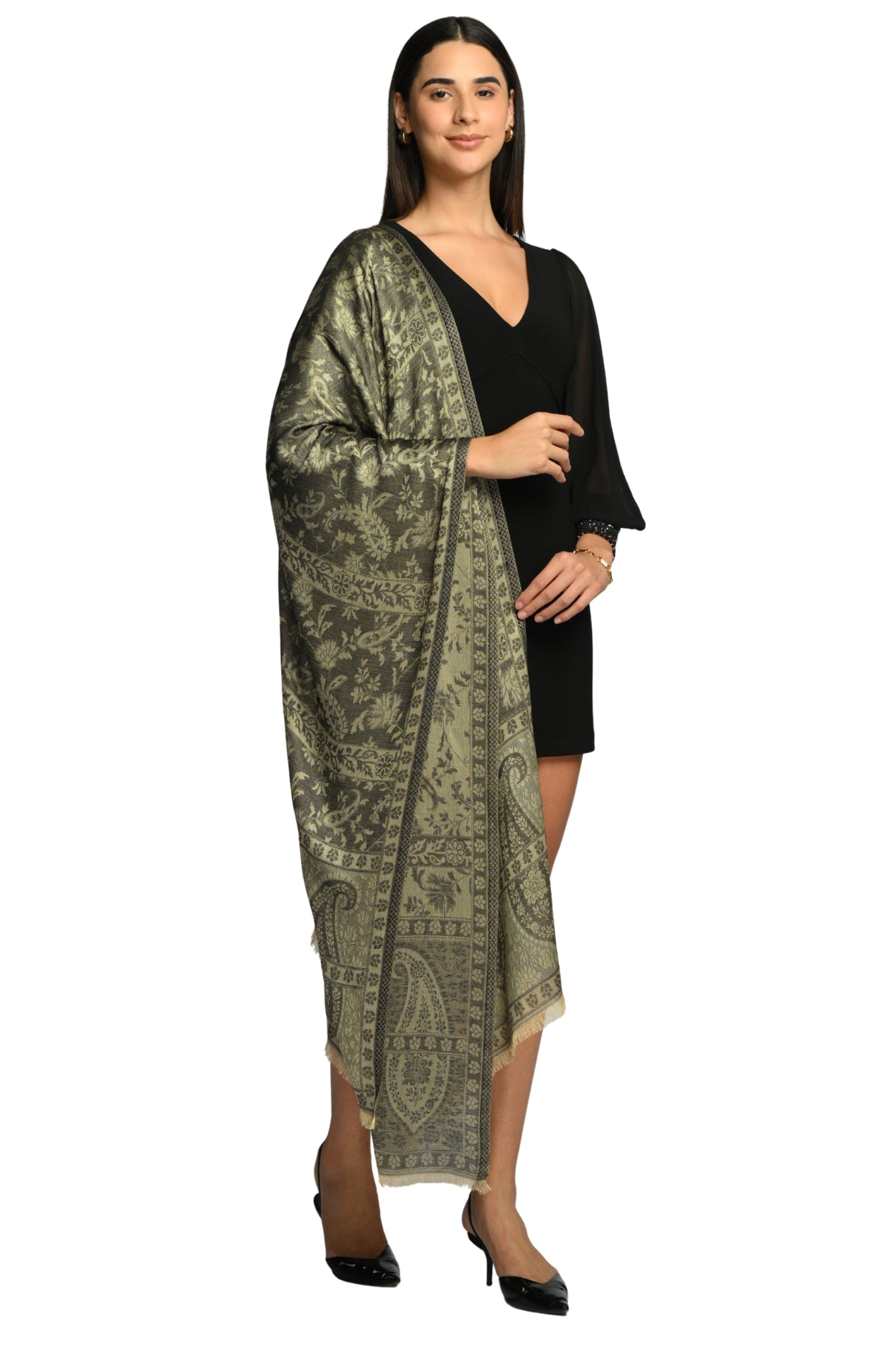 Taroob Heritage Silk Modal Jamawar Stole