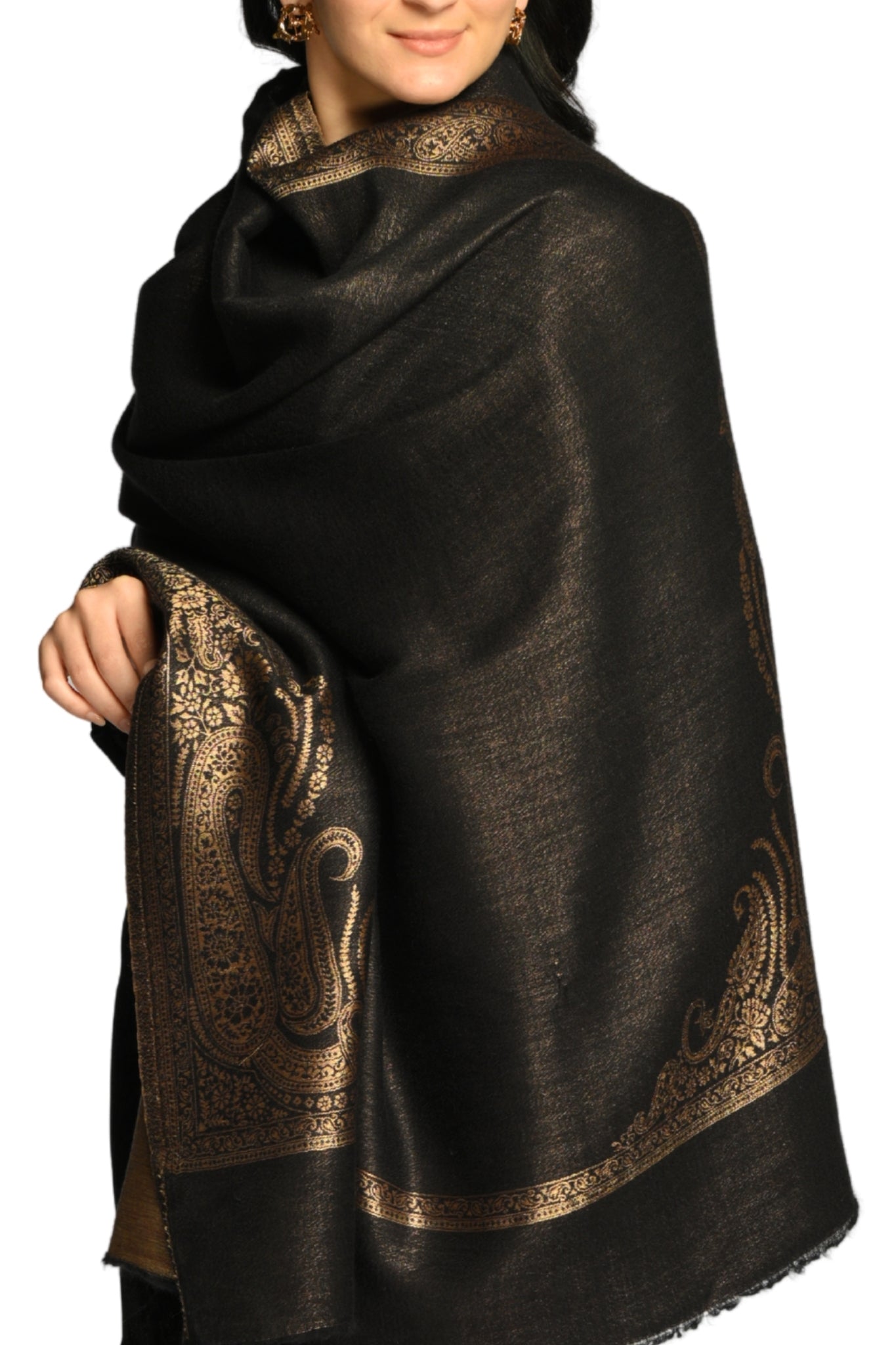 Taroob Grand Heritage Zari Reversible Shawl