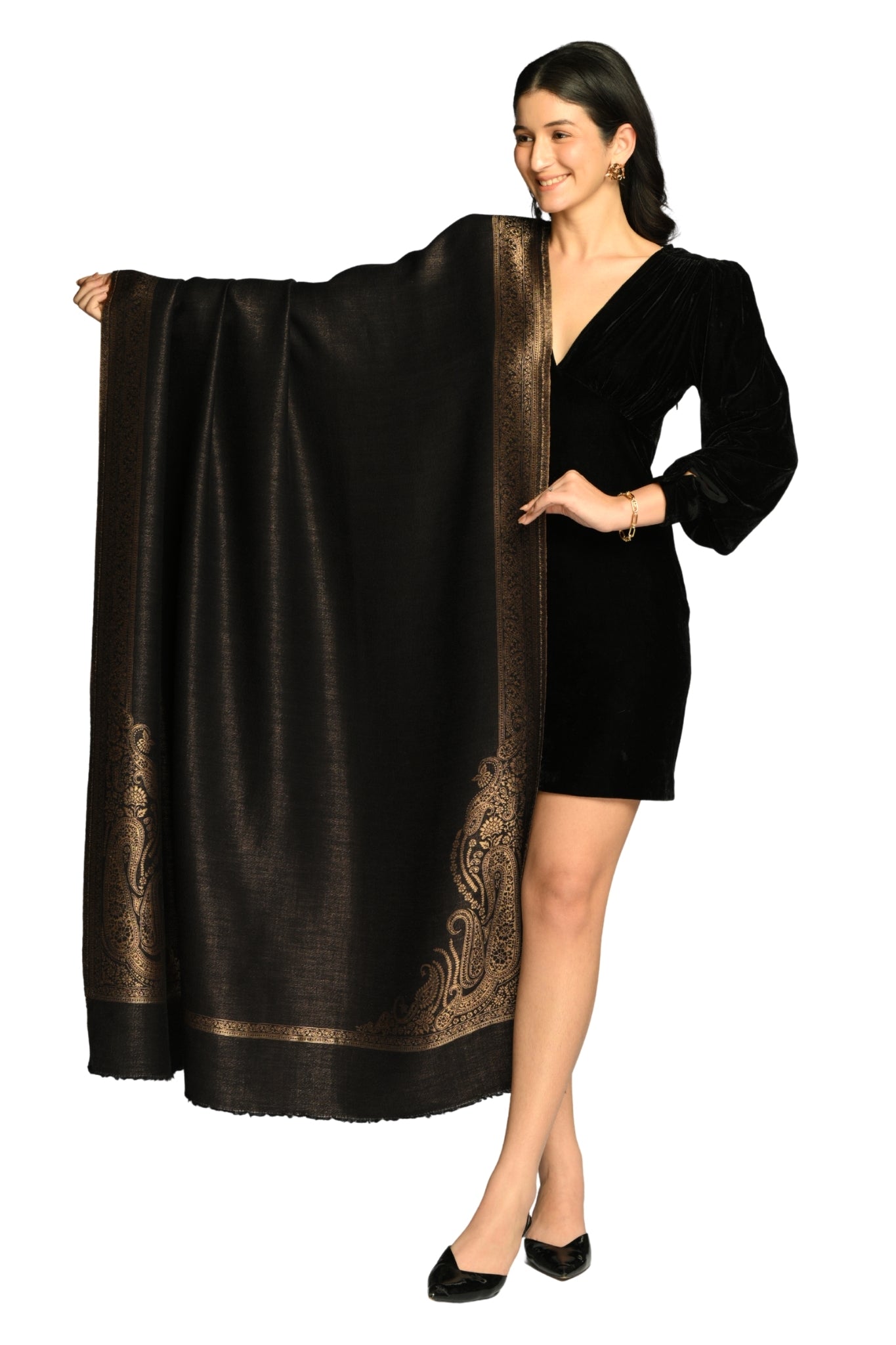 Taroob Grand Heritage Zari Reversible Shawl