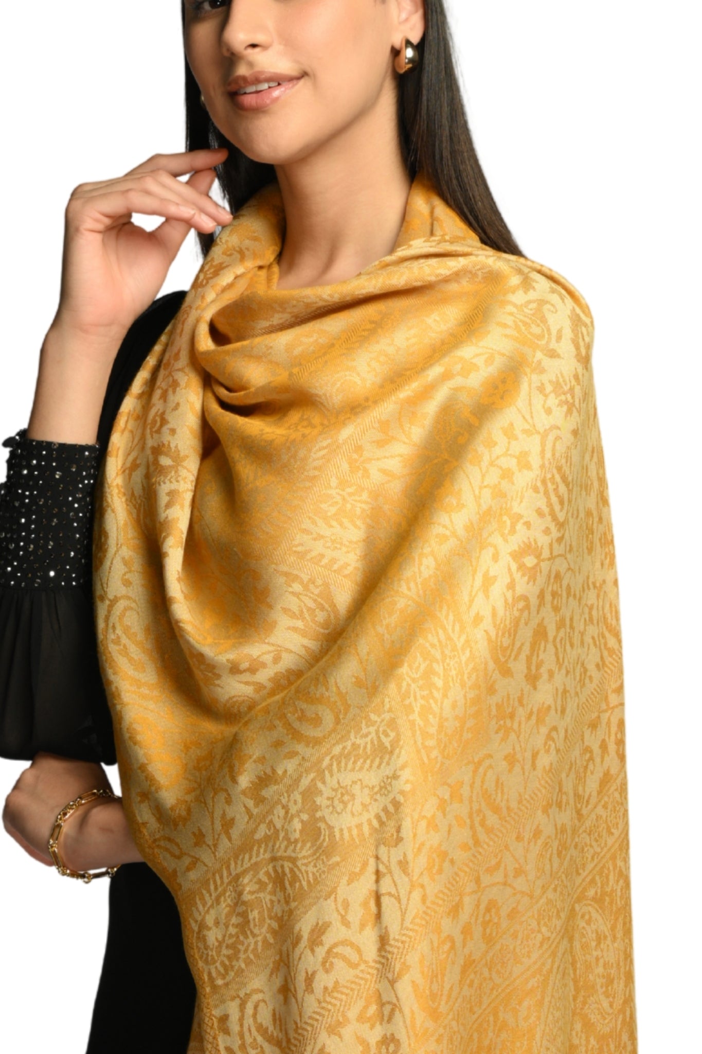 Taroob Fine Weave Silk Jamawar Stole