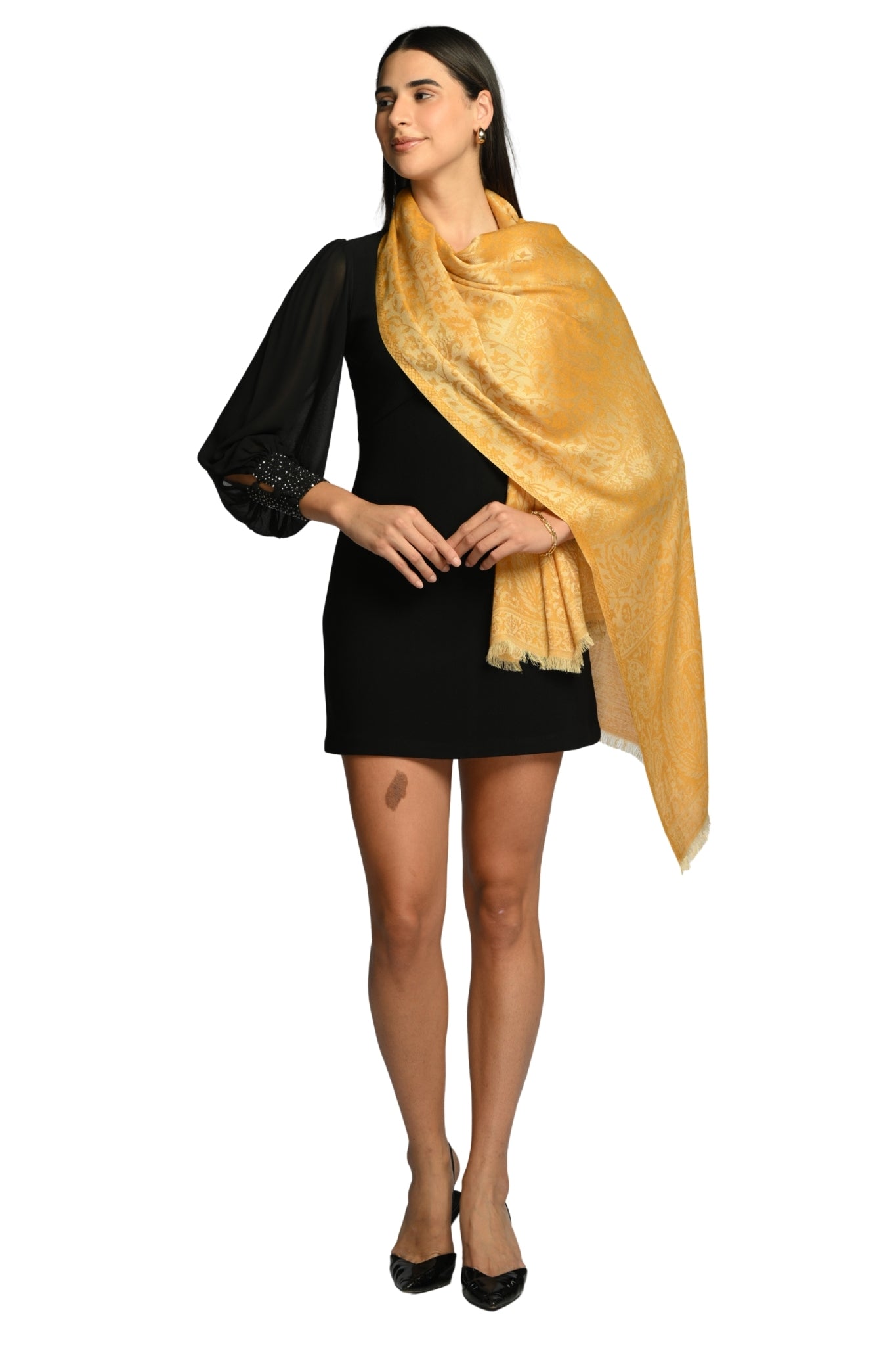 Taroob Fine Weave Silk Jamawar Stole
