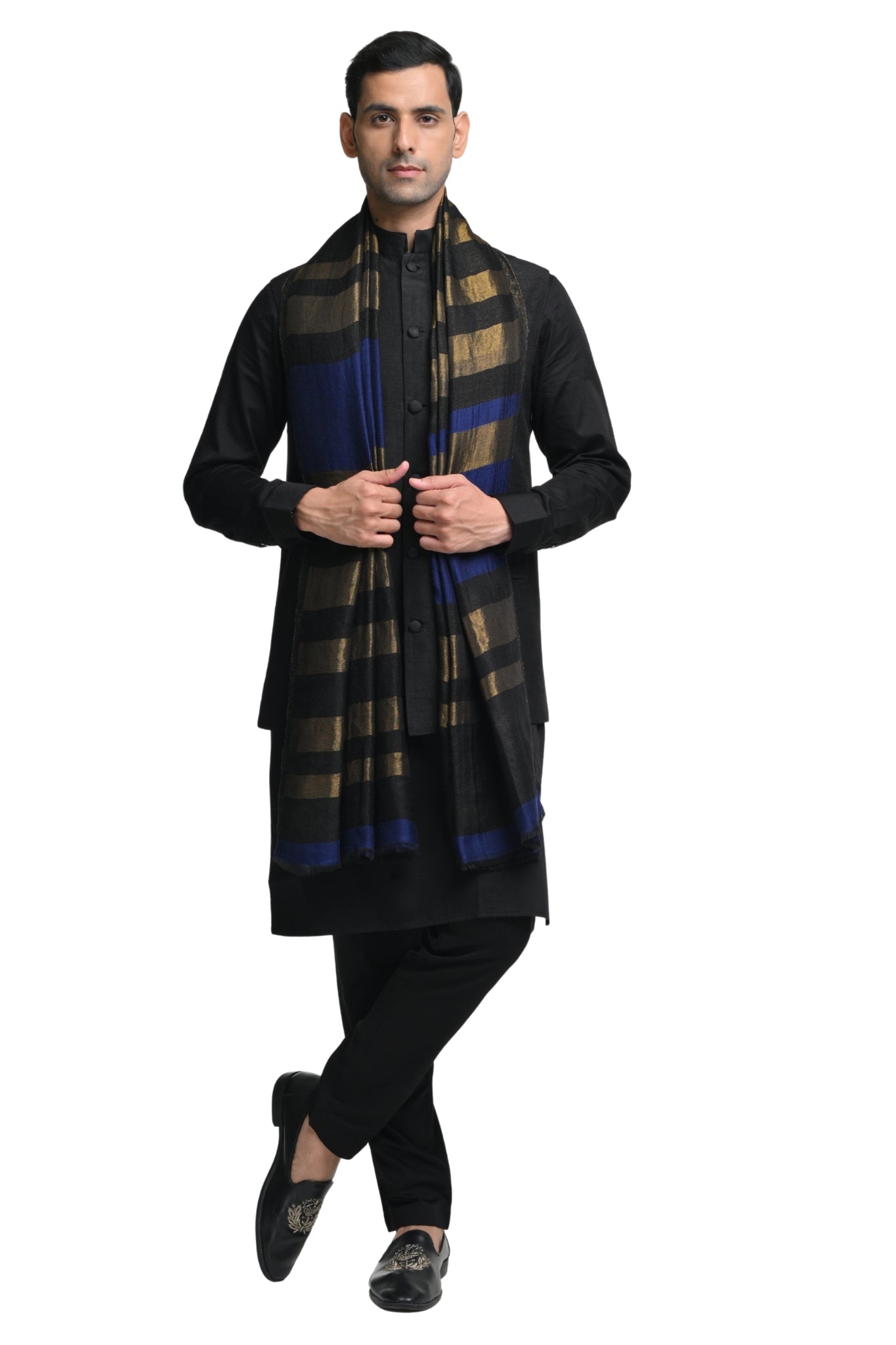 Taroob Uber Rich Wool Zari Stole