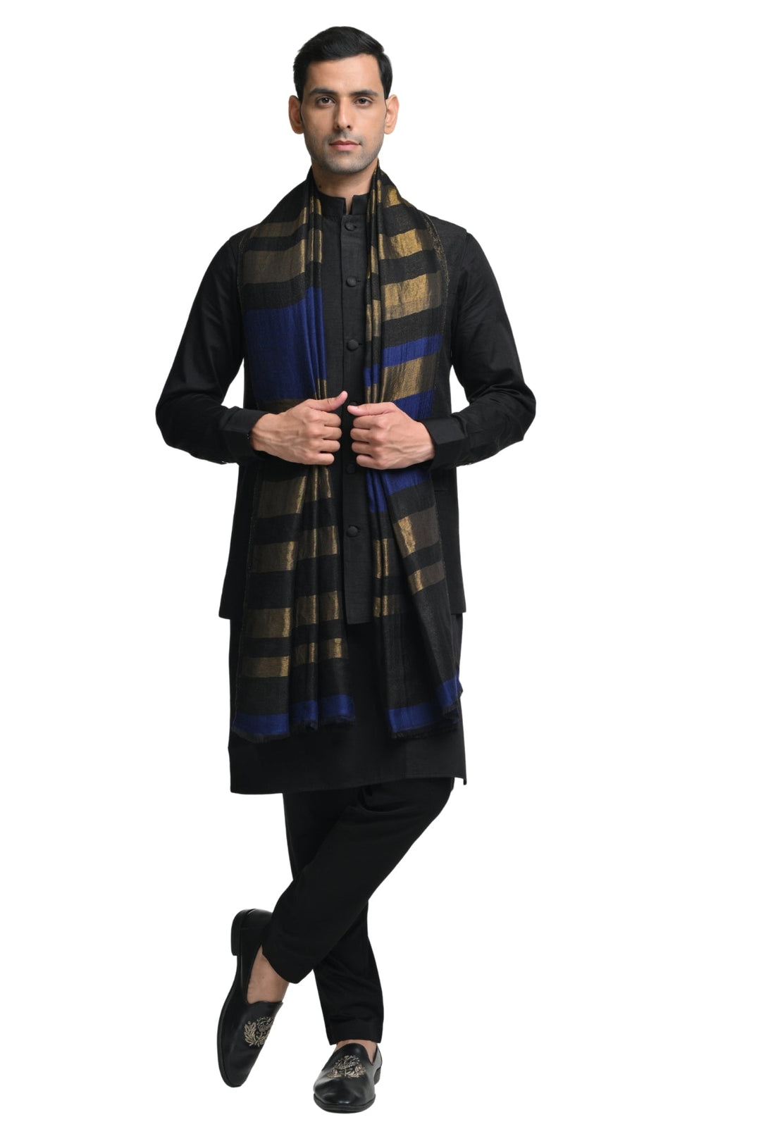 Taroob Uber Rich Wool Zari Stole