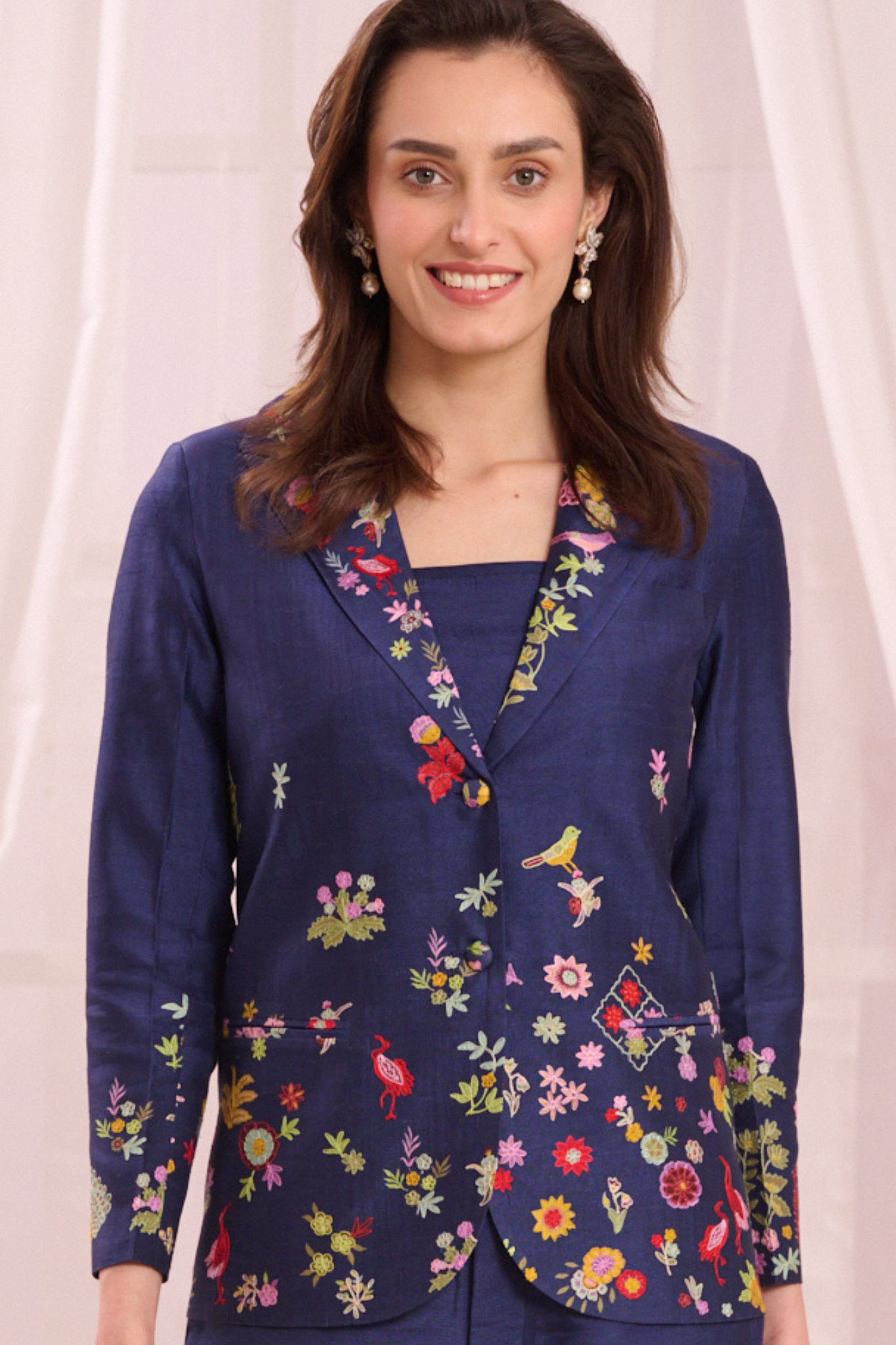 Taroob Nizam Kalamkari Embroidered Co-ord Set