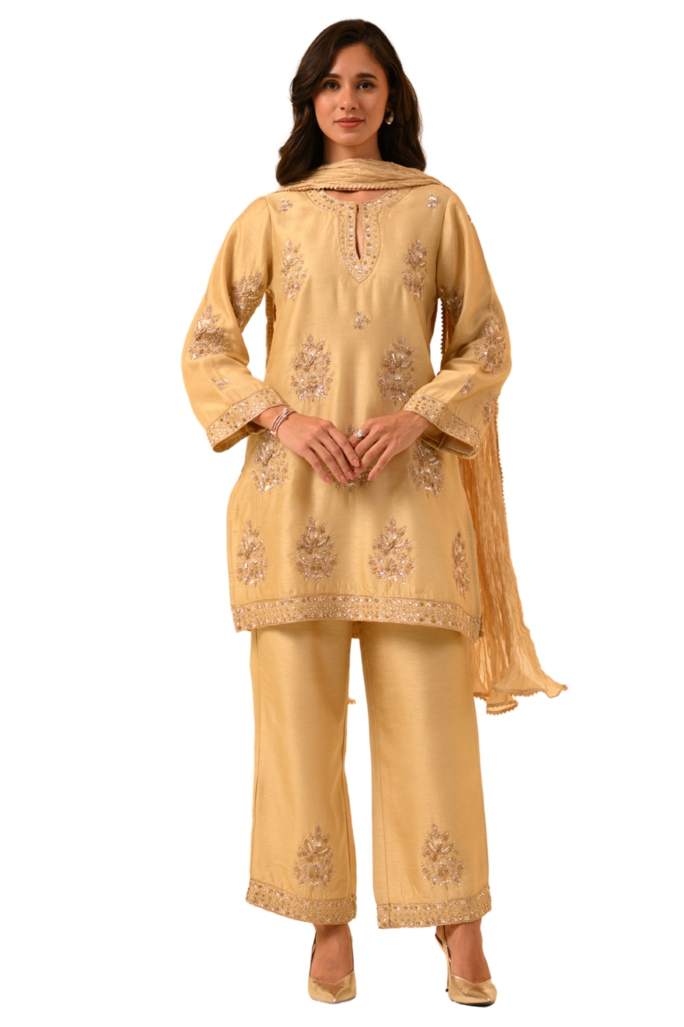 Taroob Royal Zardozi Hand Embellished Kurta Set