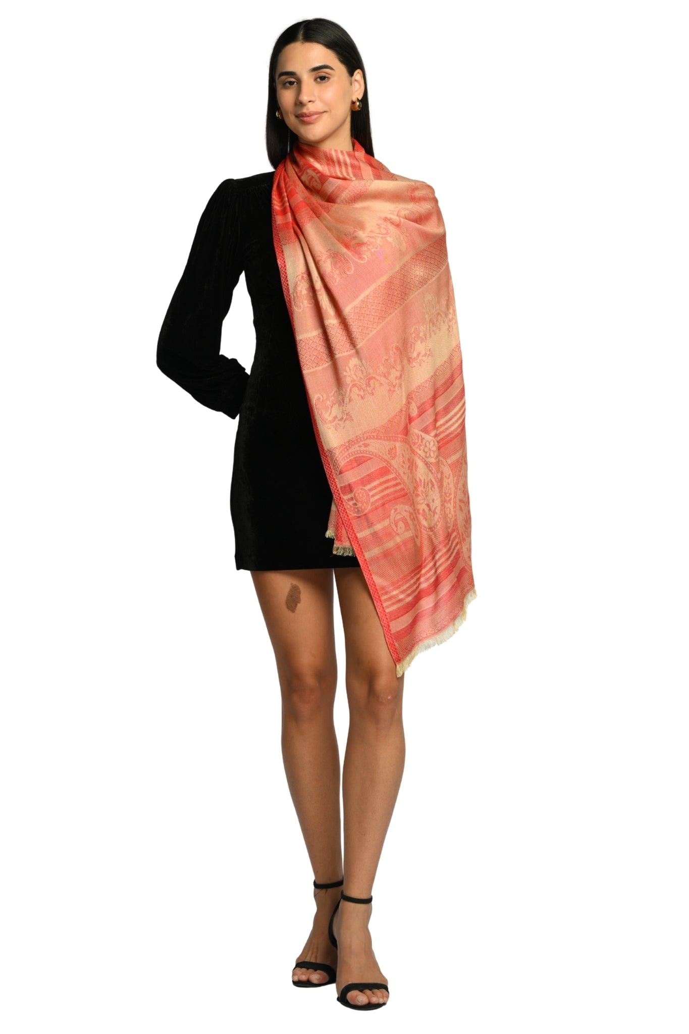 Taroob Signature Jamawar Silk Stole