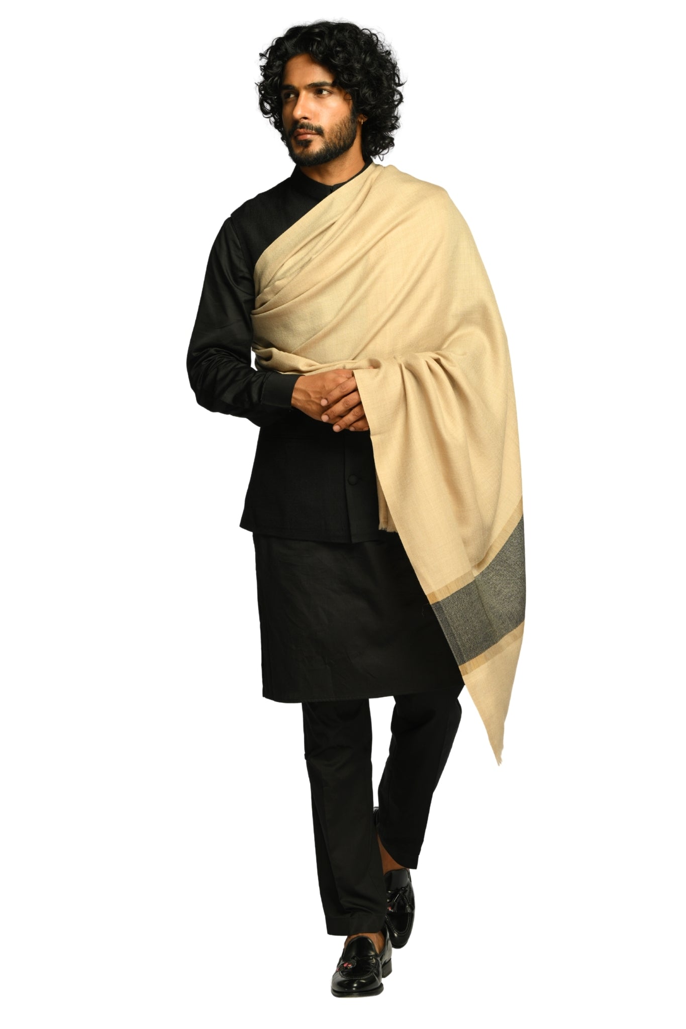 Taroob Vintage Zari Border Wool Dusala